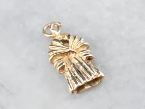 14K Gold Mink Coat Charm