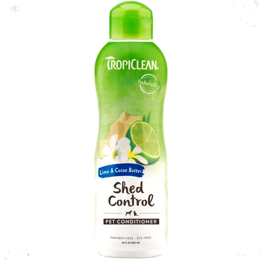 15% OFF: Tropiclean Lime & Cocoa Butter Shed Control Pet Conditioner 12oz