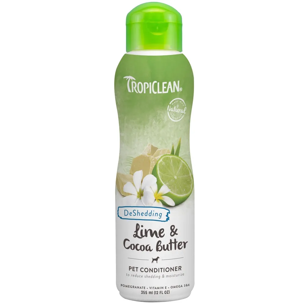 15% OFF: Tropiclean Lime & Cocoa Butter Shed Control Pet Conditioner 12oz