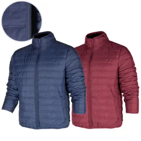 1826 Sports Men's Quilted Mock Neck Zip Up Puffer Coat Jacket