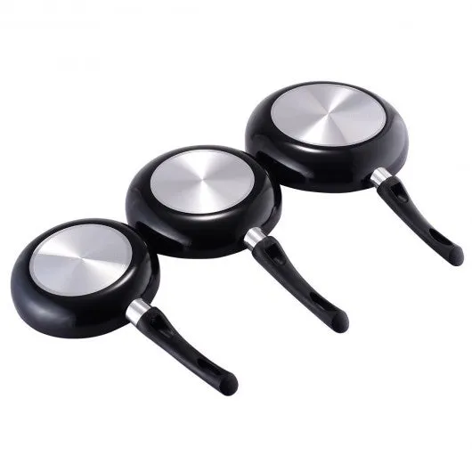 3 pcs Aluminum Nonstick Frying Pan