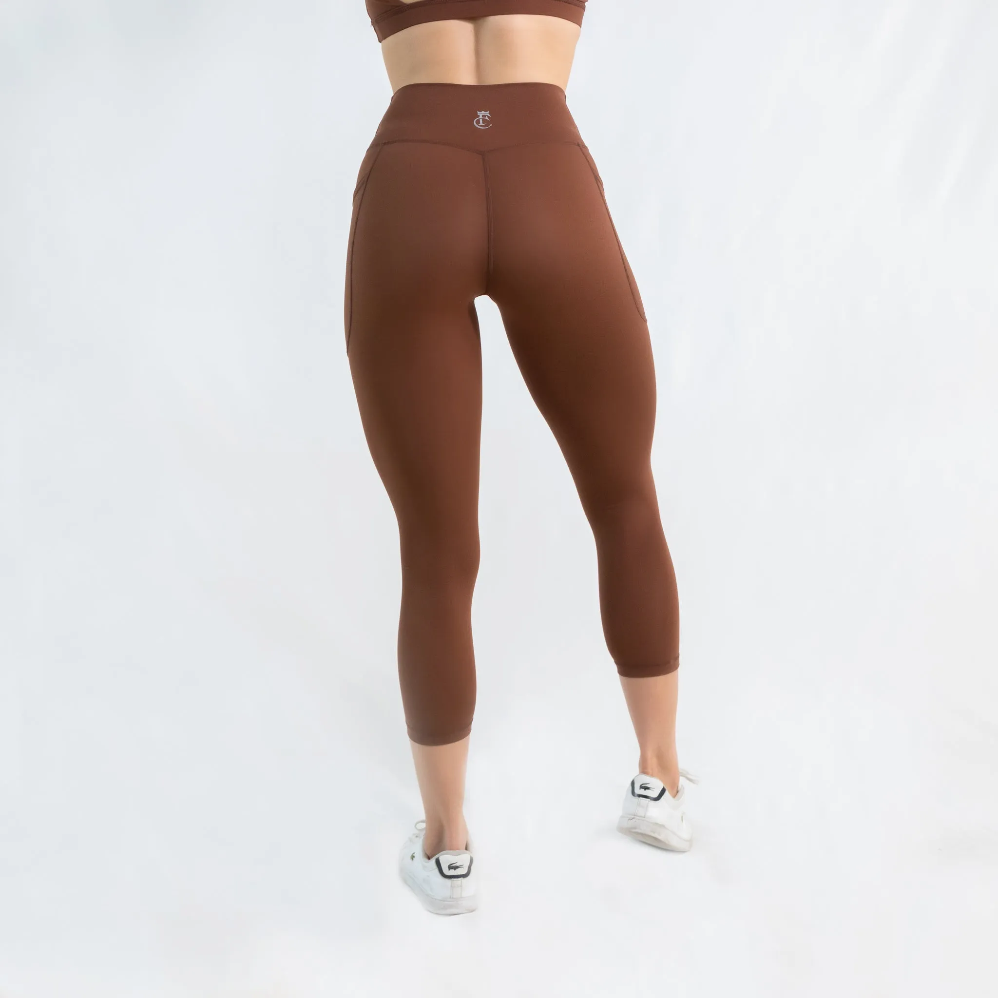 7/8 Length Pocket Tights Chocolate