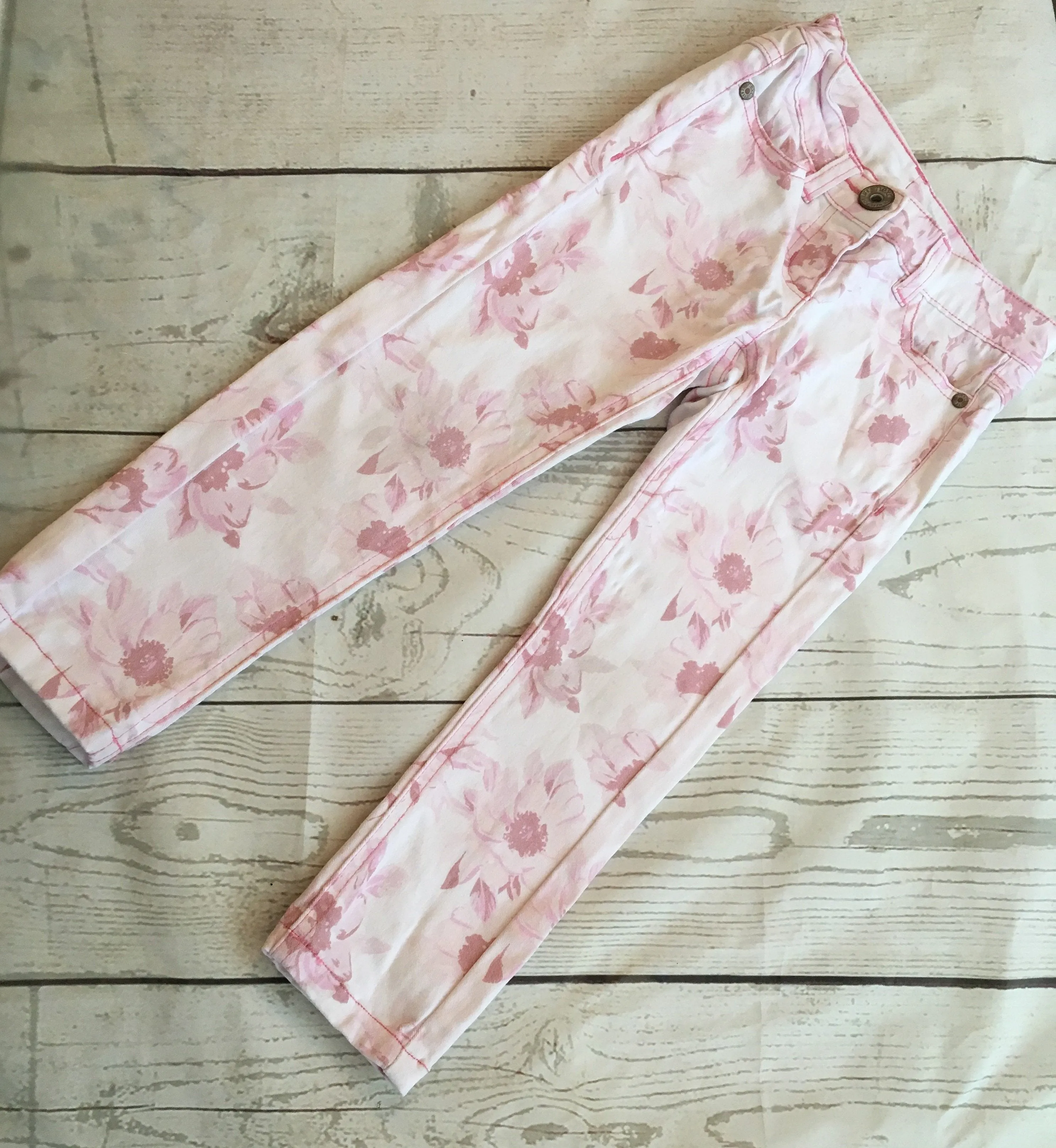 Age 4 Floral Skinny Jeans