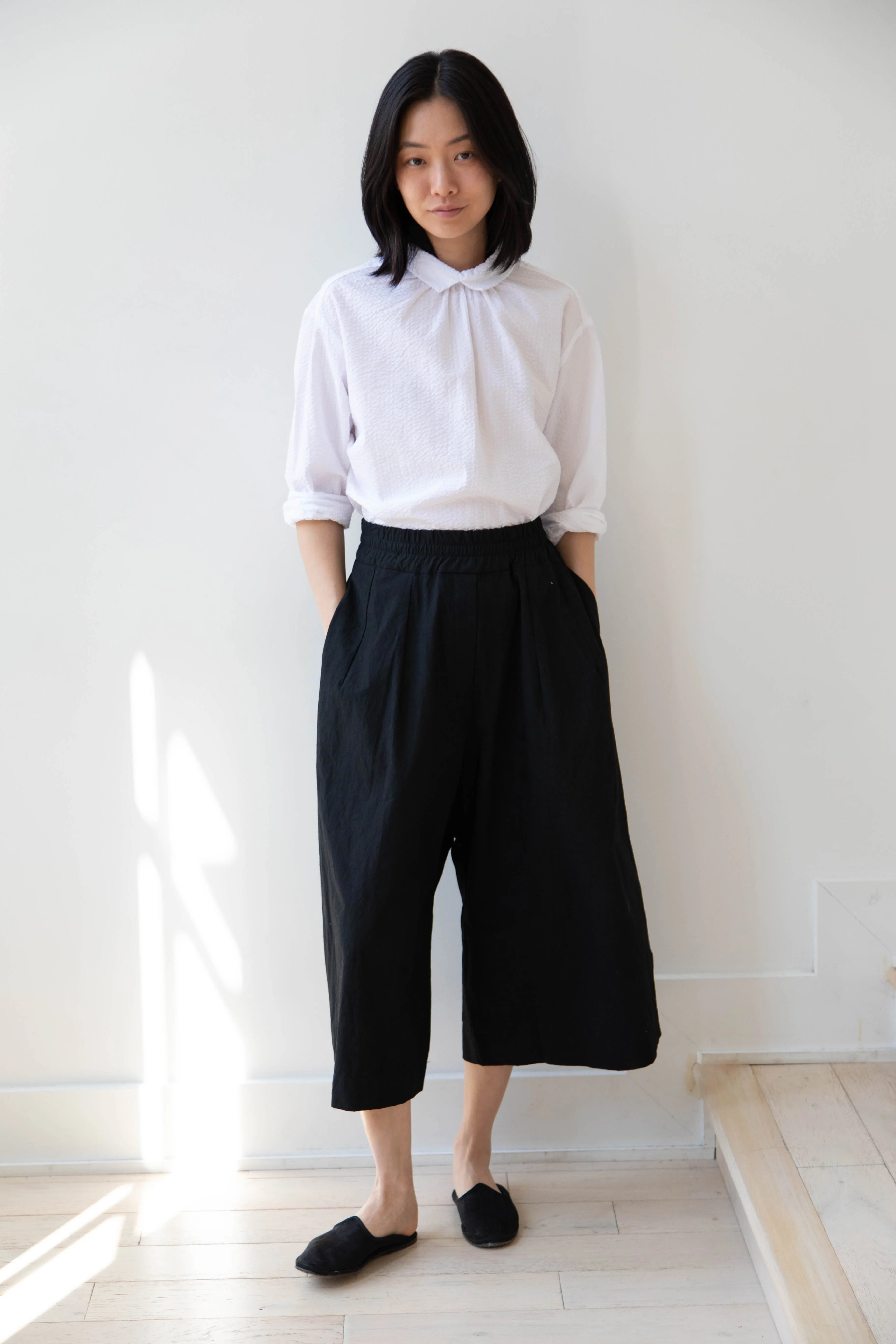 Album di Famiglia | Wide Trousers in JC in Black