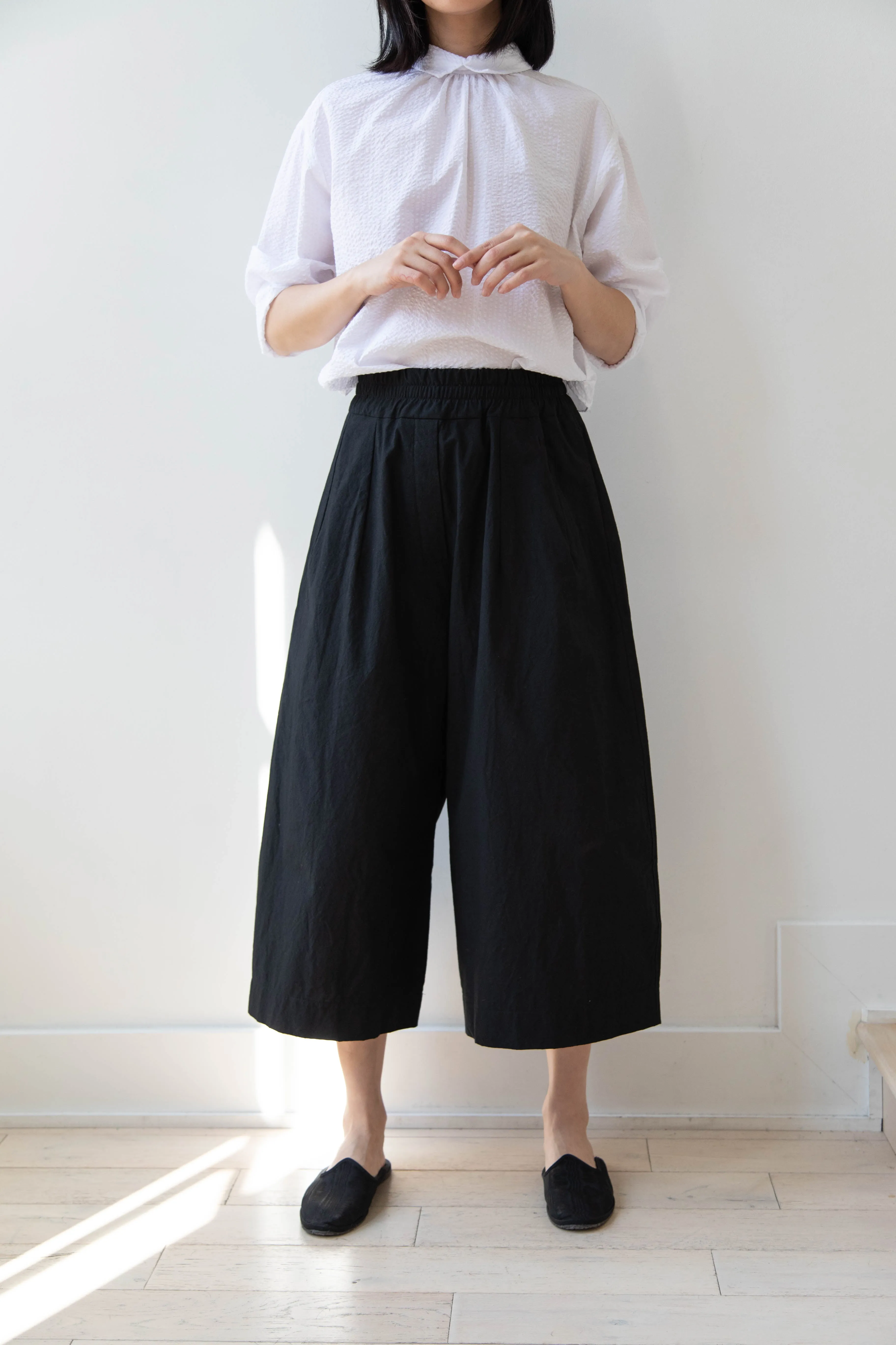 Album di Famiglia | Wide Trousers in JC in Black