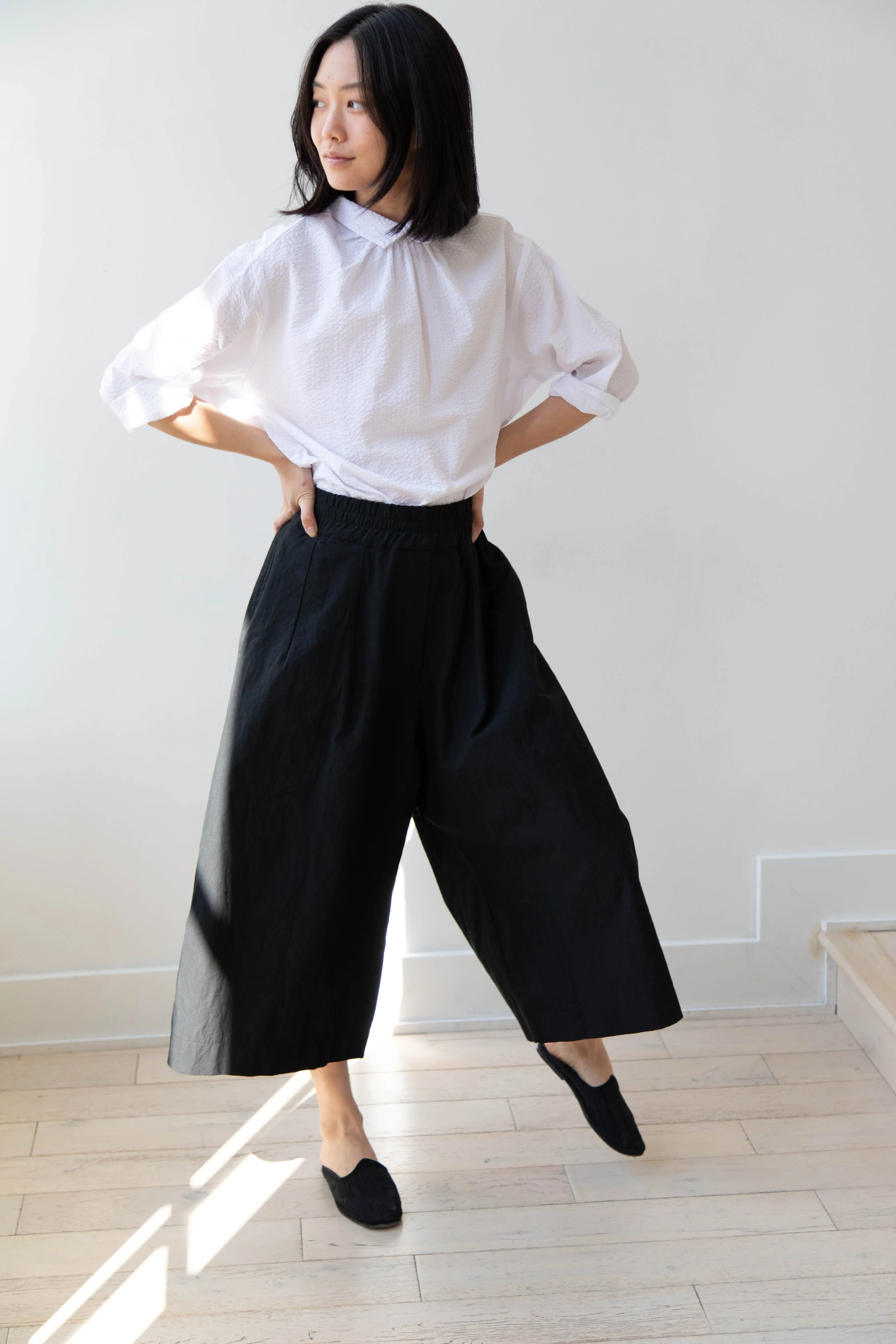 Album di Famiglia | Wide Trousers in JC in Black