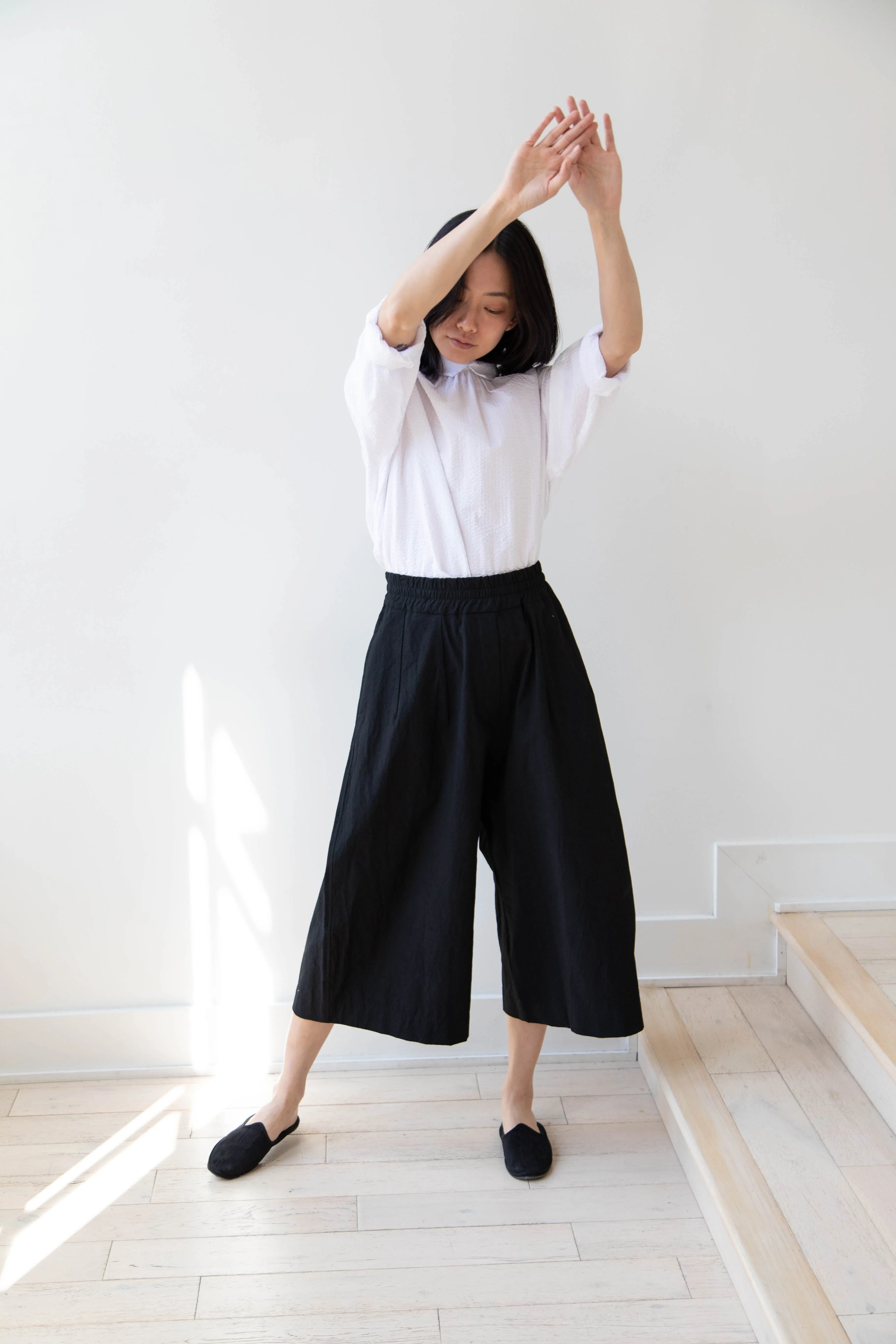 Album di Famiglia | Wide Trousers in JC in Black