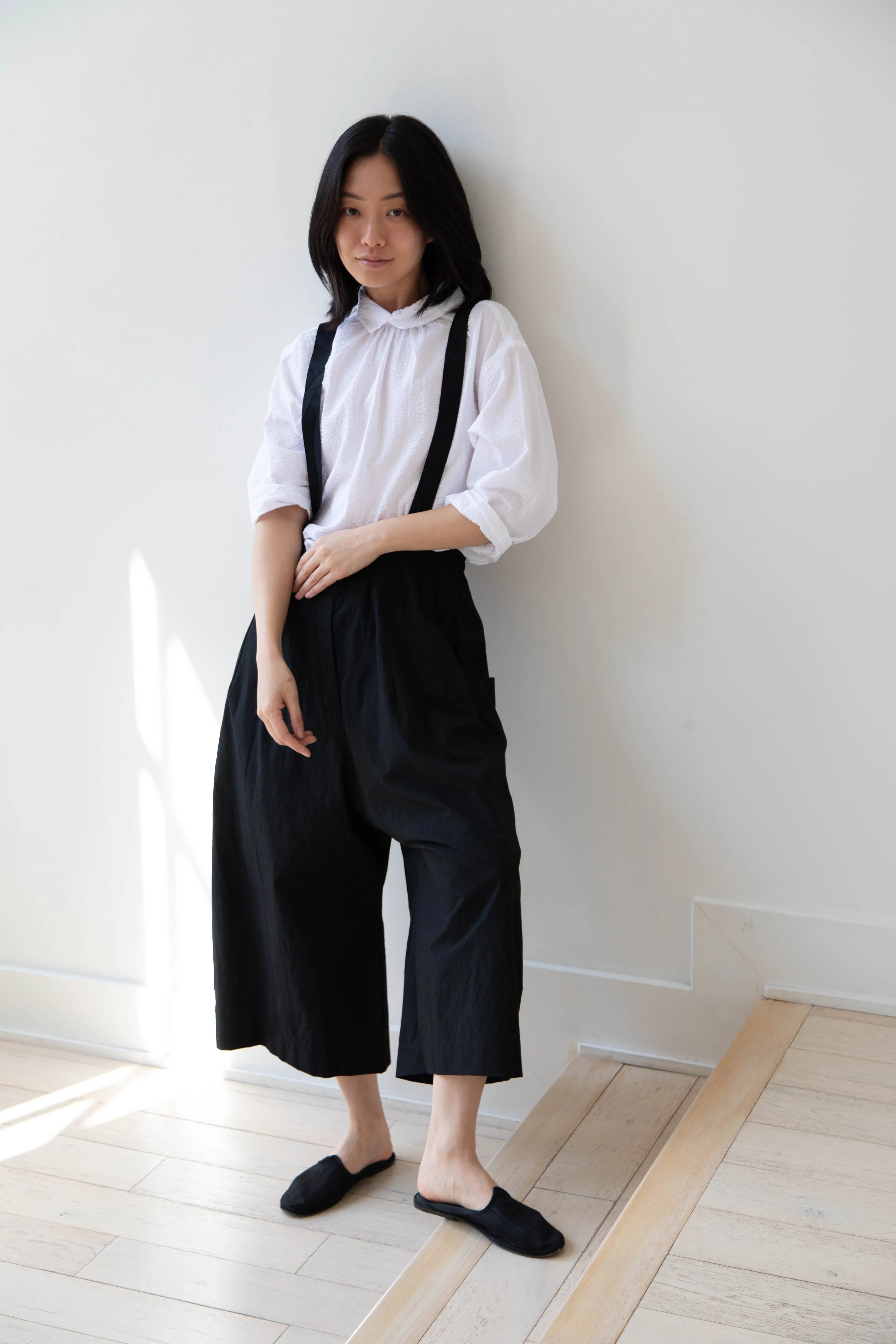 Album di Famiglia | Wide Trousers in JC in Black