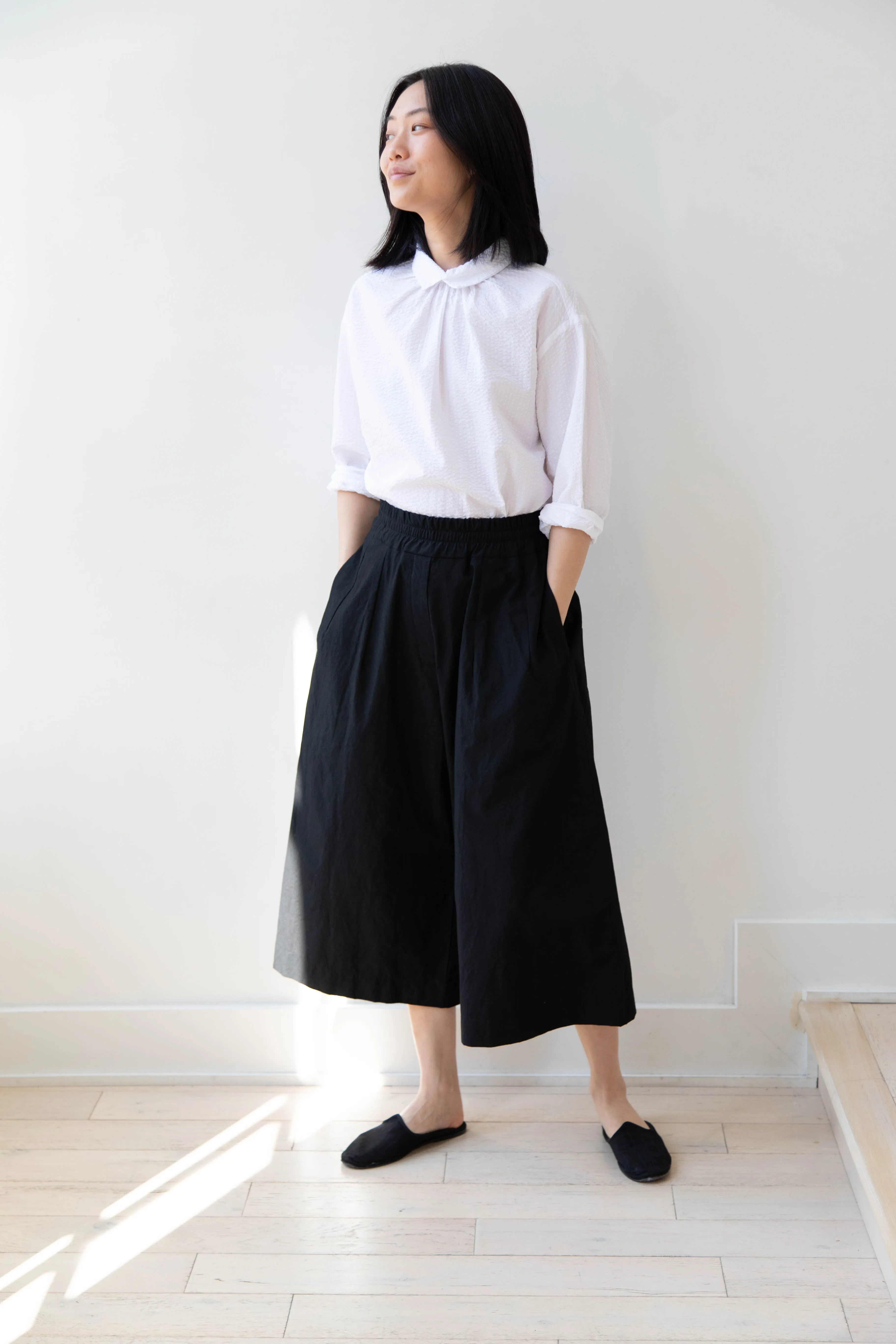 Album di Famiglia | Wide Trousers in JC in Black