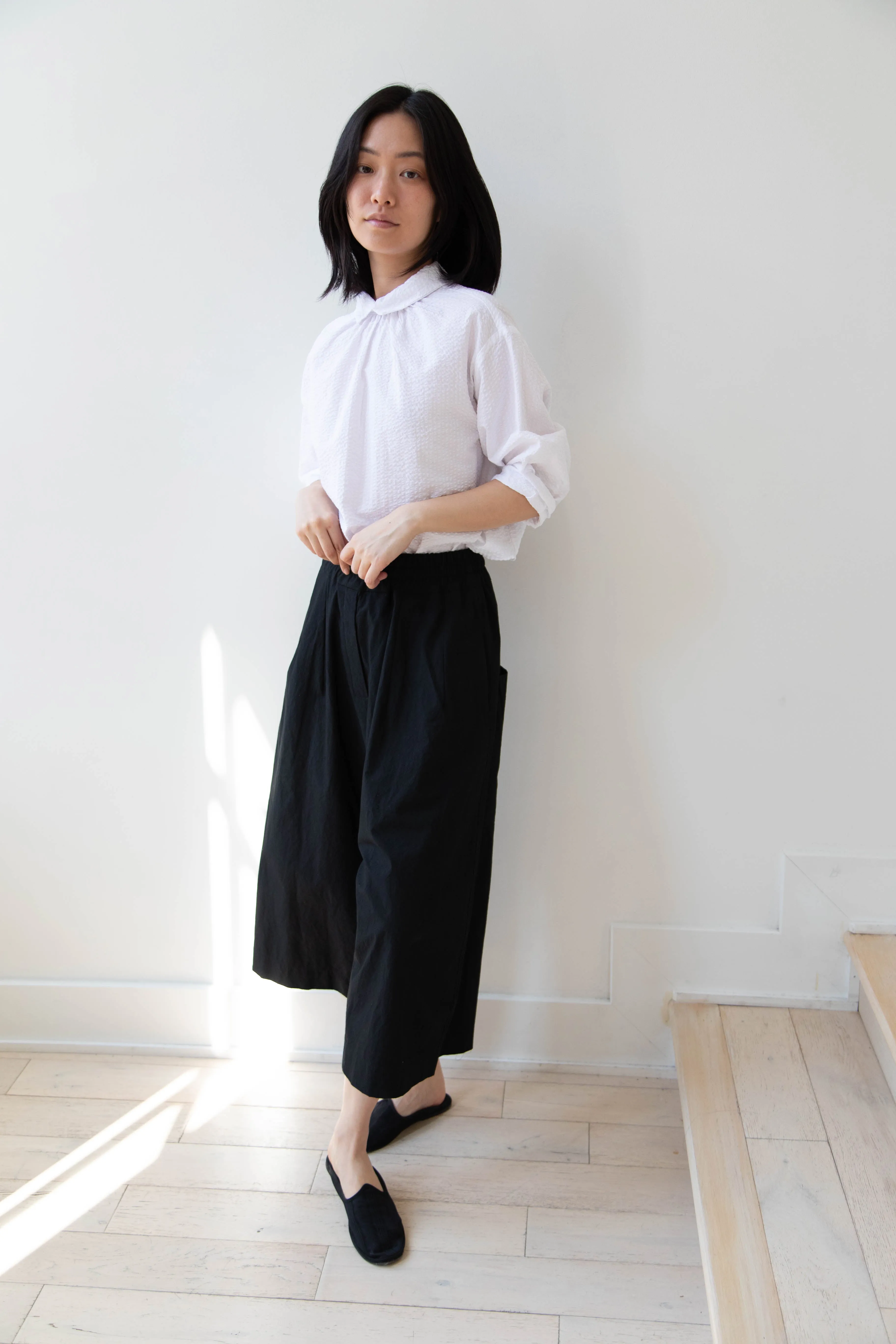 Album di Famiglia | Wide Trousers in JC in Black