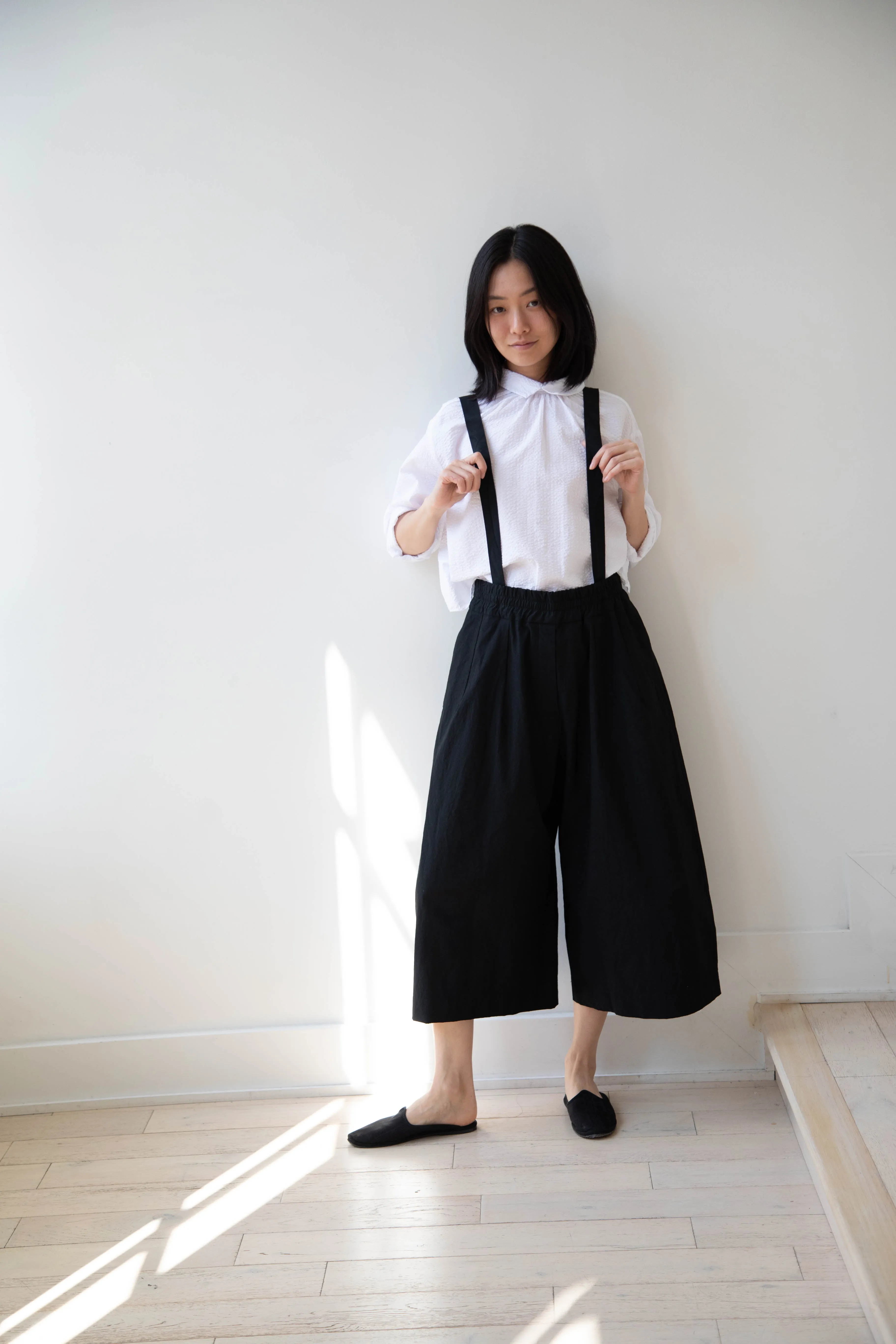 Album di Famiglia | Wide Trousers in JC in Black