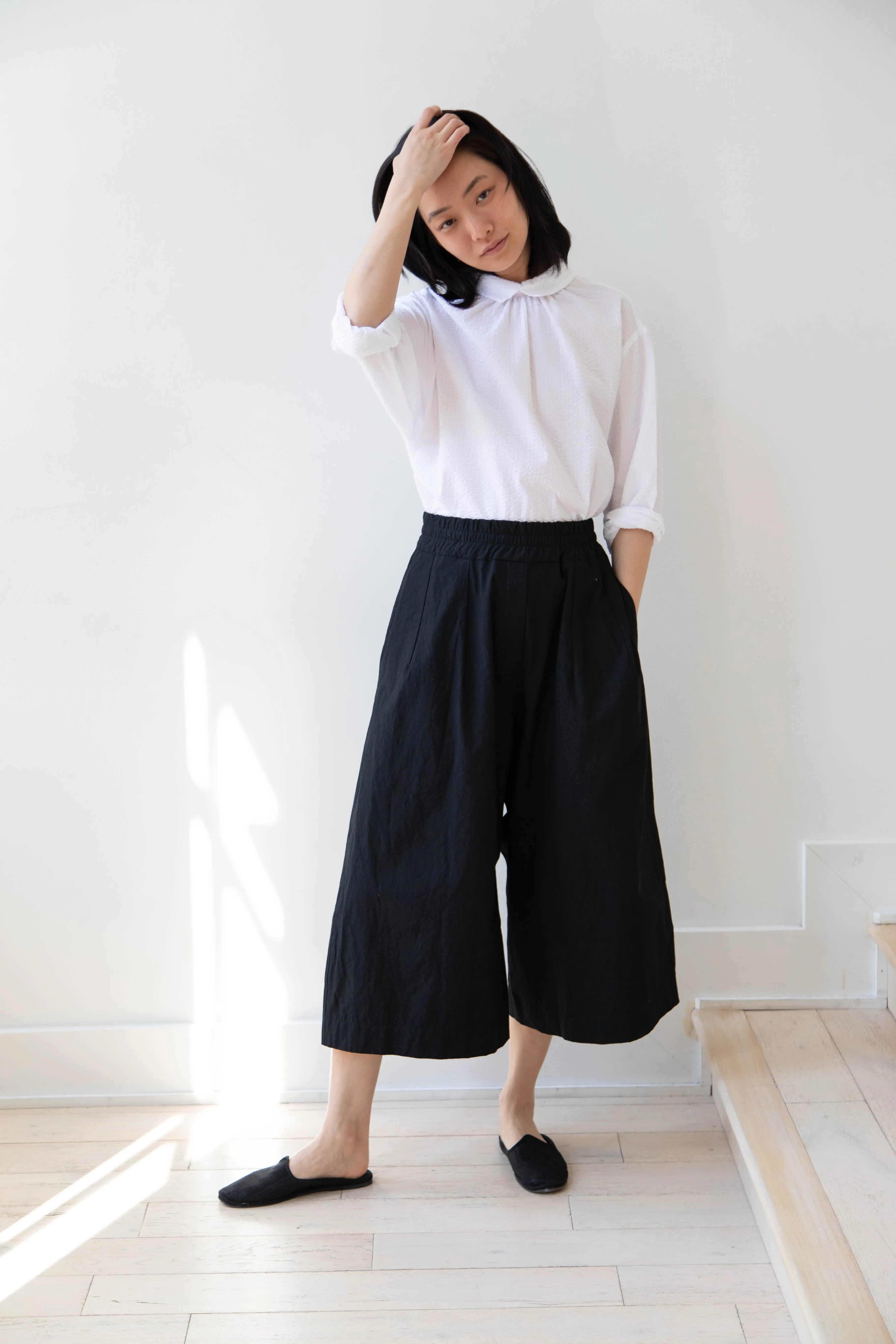 Album di Famiglia | Wide Trousers in JC in Black