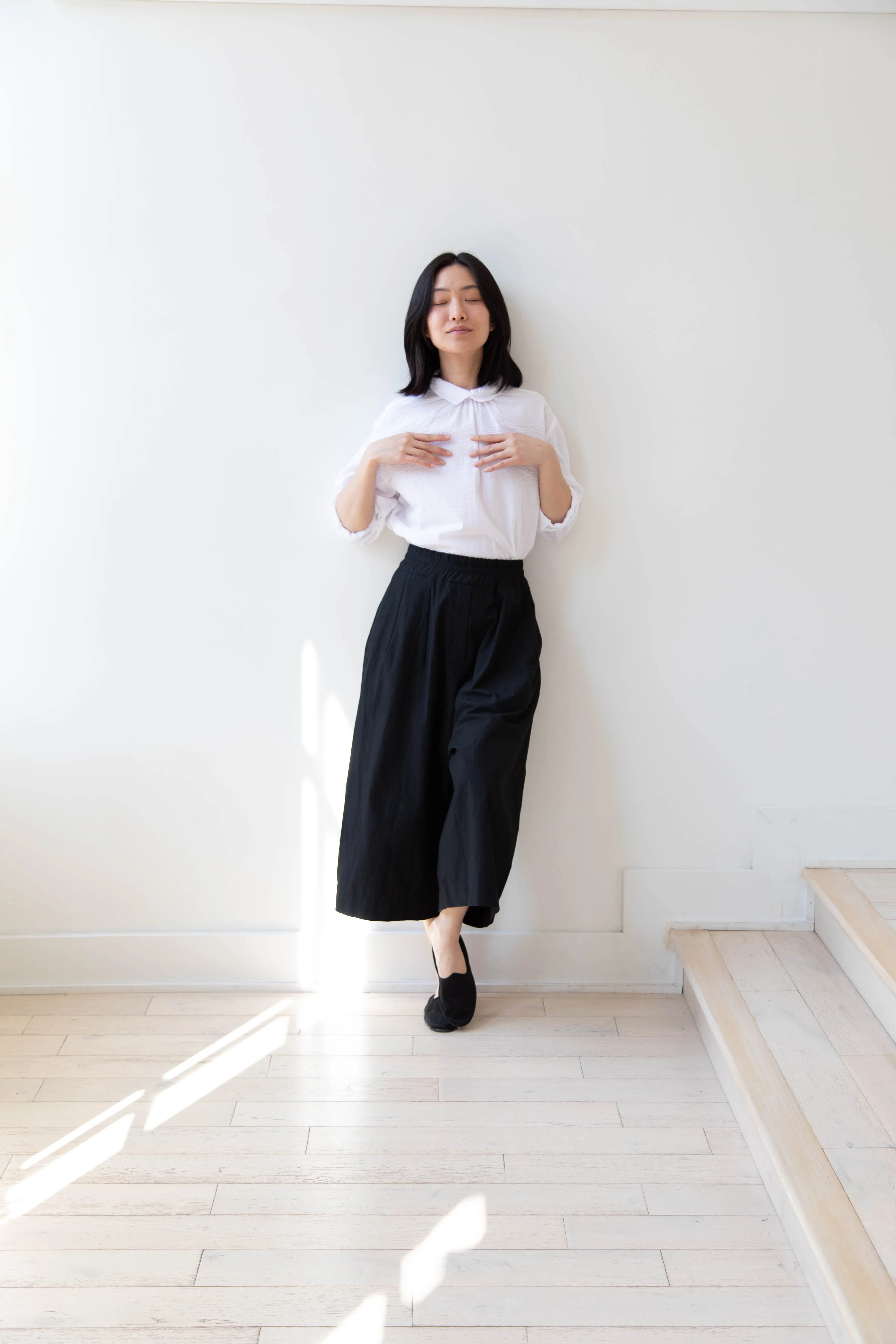 Album di Famiglia | Wide Trousers in JC in Black