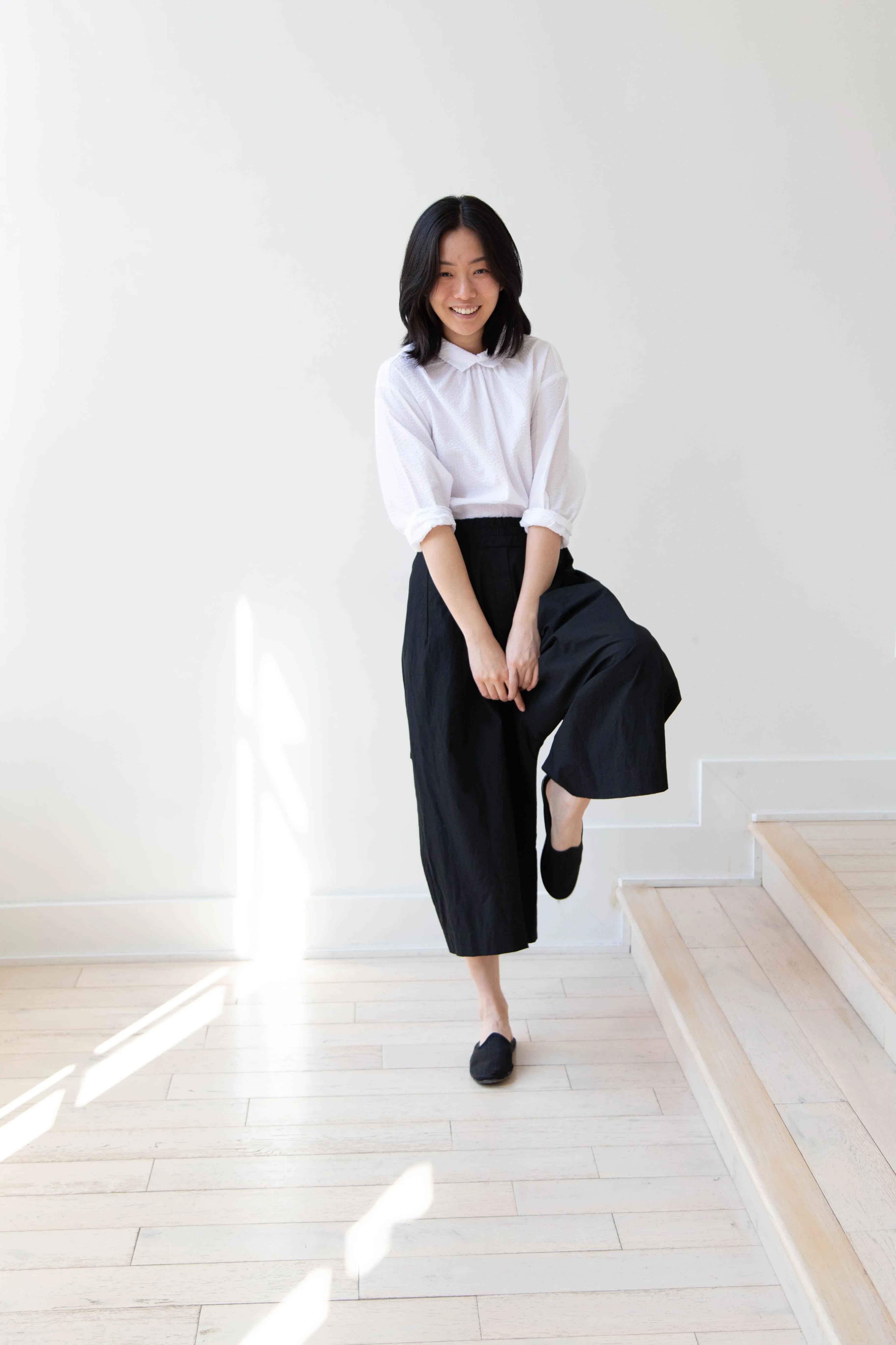 Album di Famiglia | Wide Trousers in JC in Black