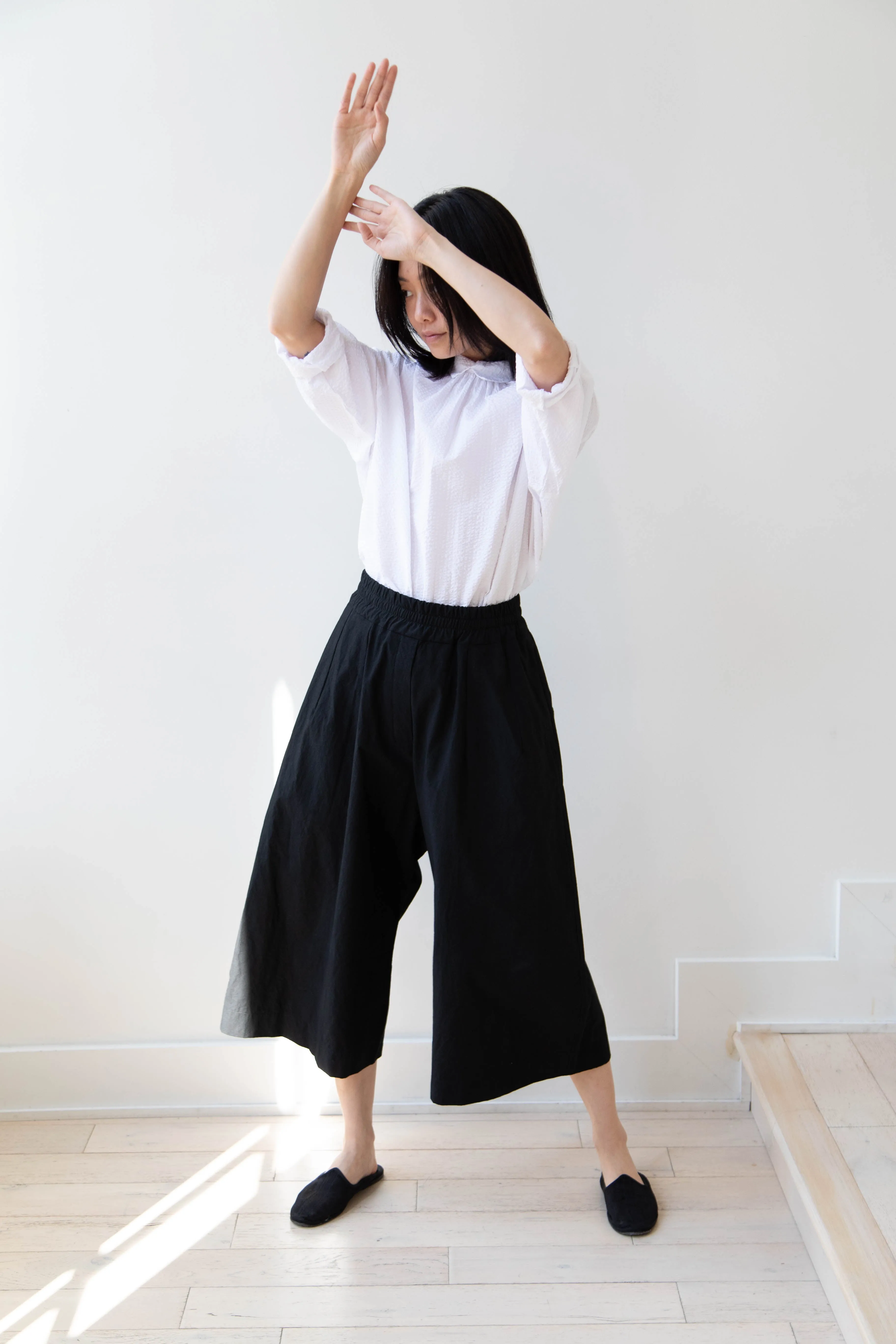 Album di Famiglia | Wide Trousers in JC in Black