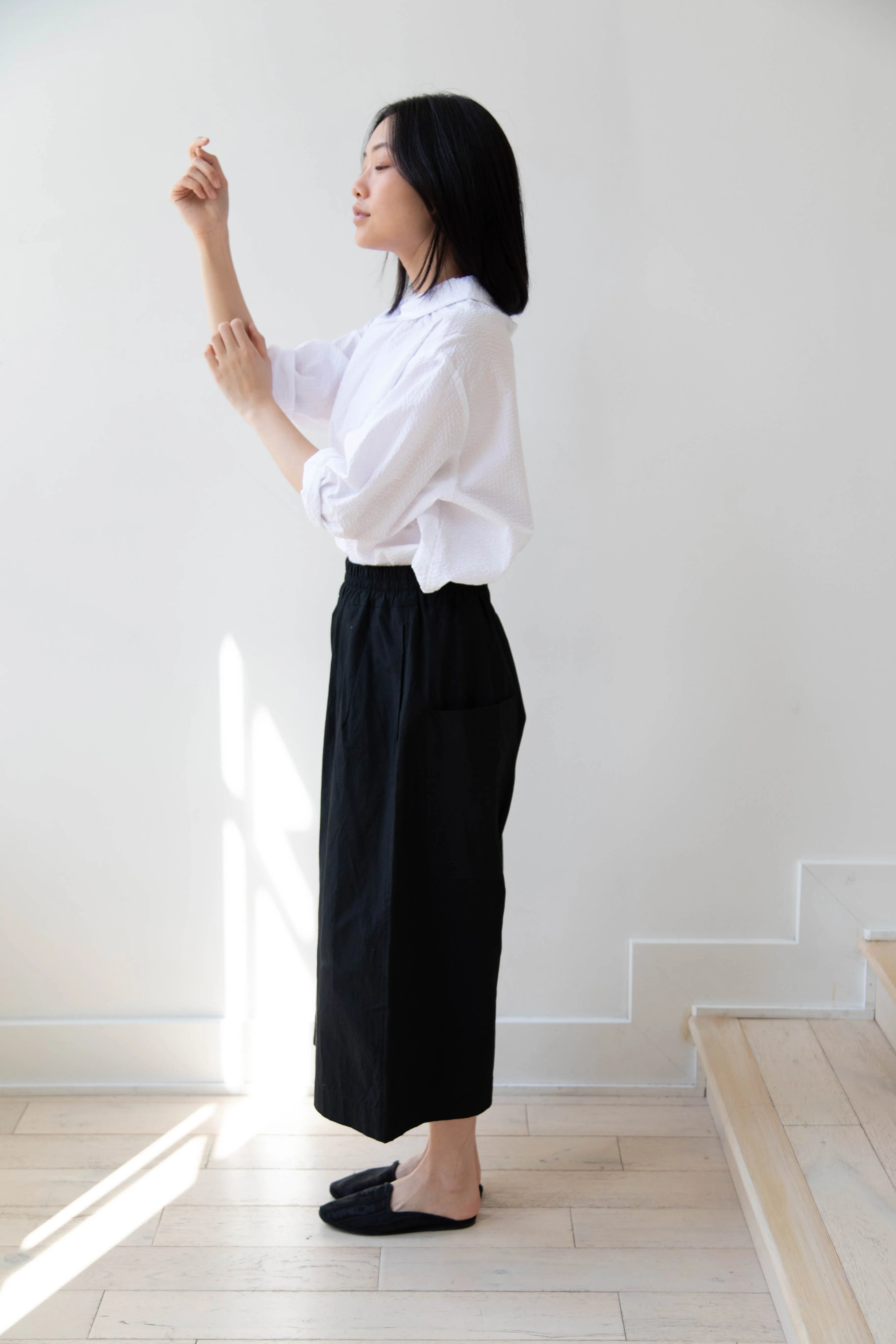 Album di Famiglia | Wide Trousers in JC in Black