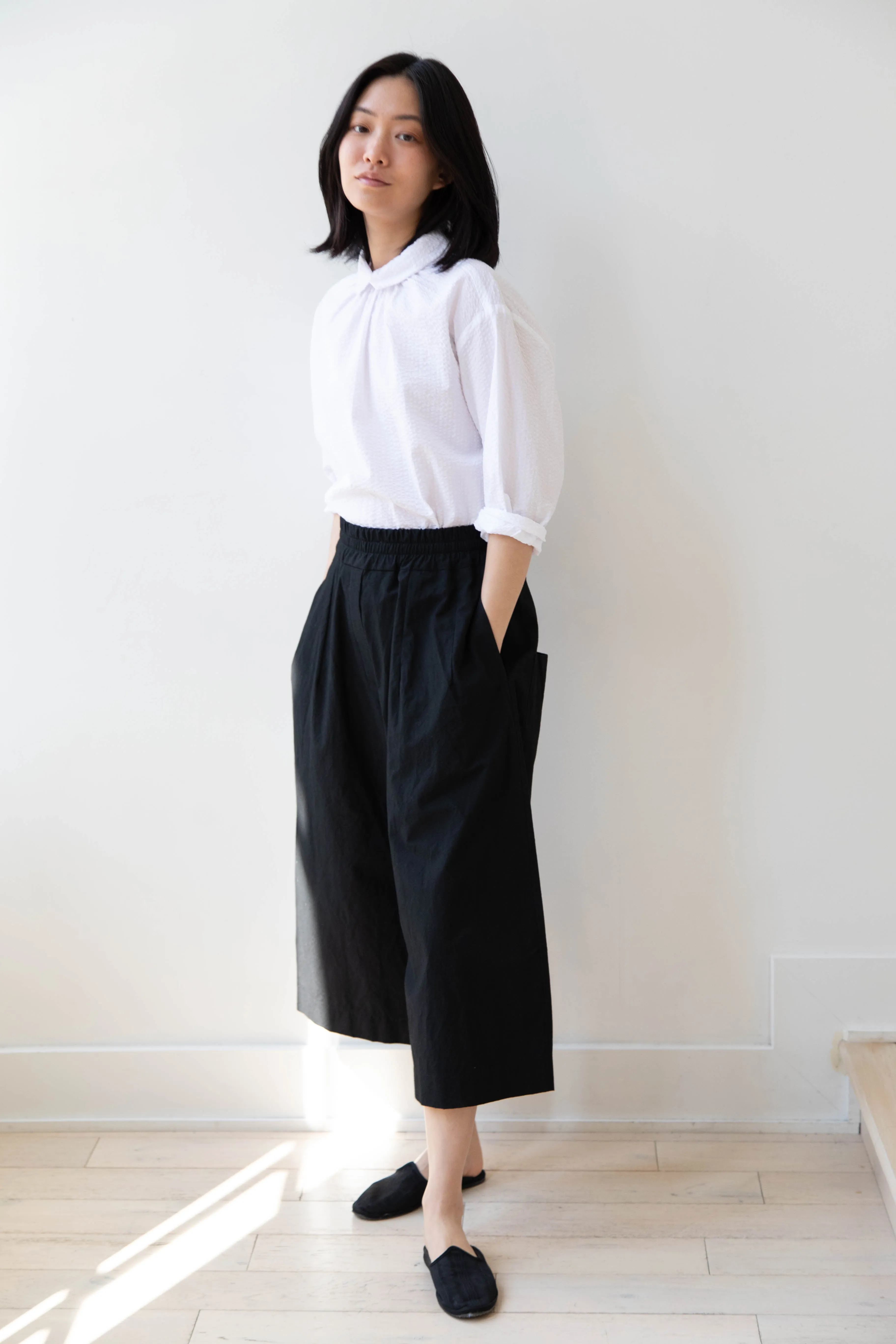 Album di Famiglia | Wide Trousers in JC in Black