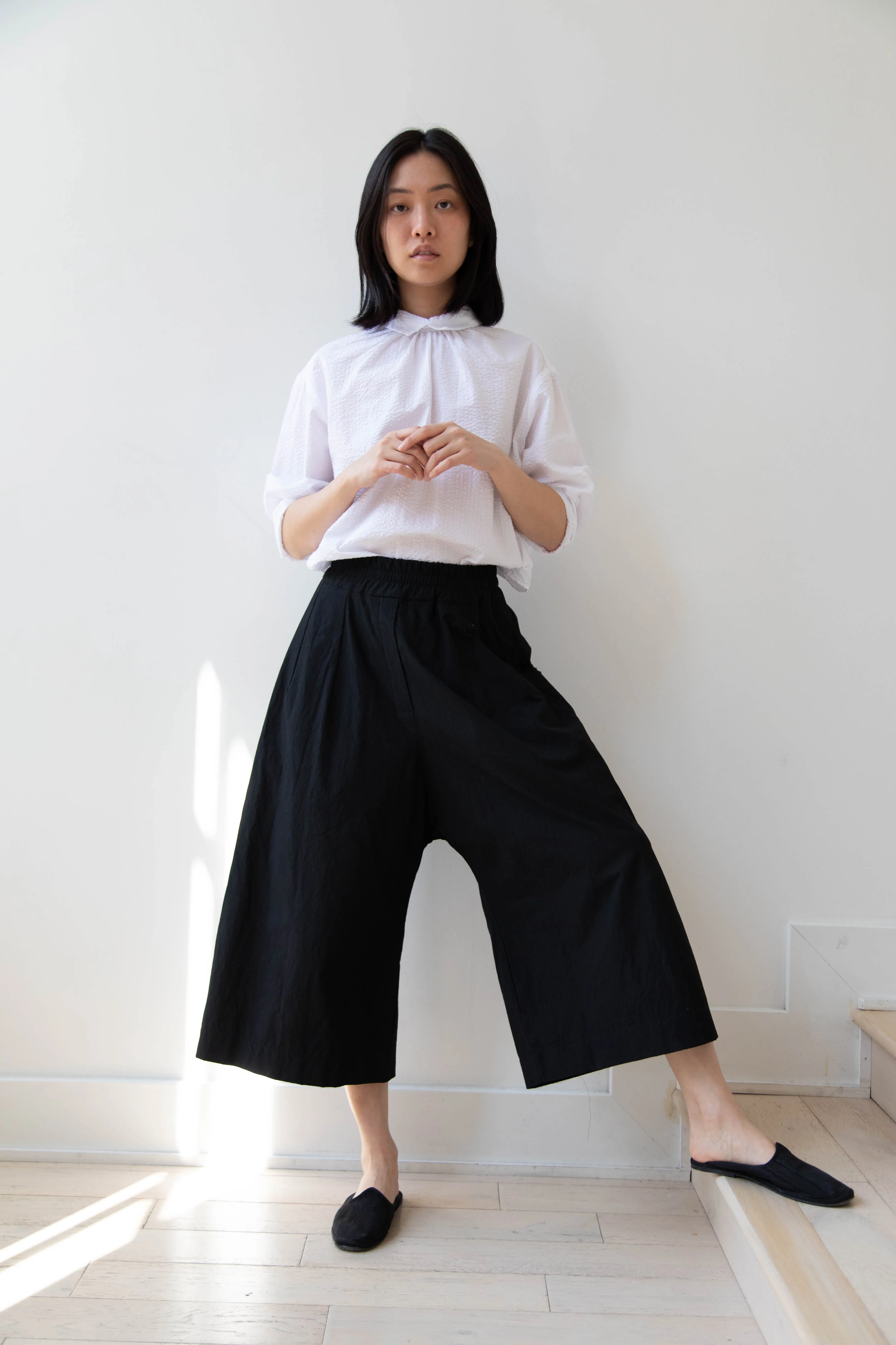 Album di Famiglia | Wide Trousers in JC in Black