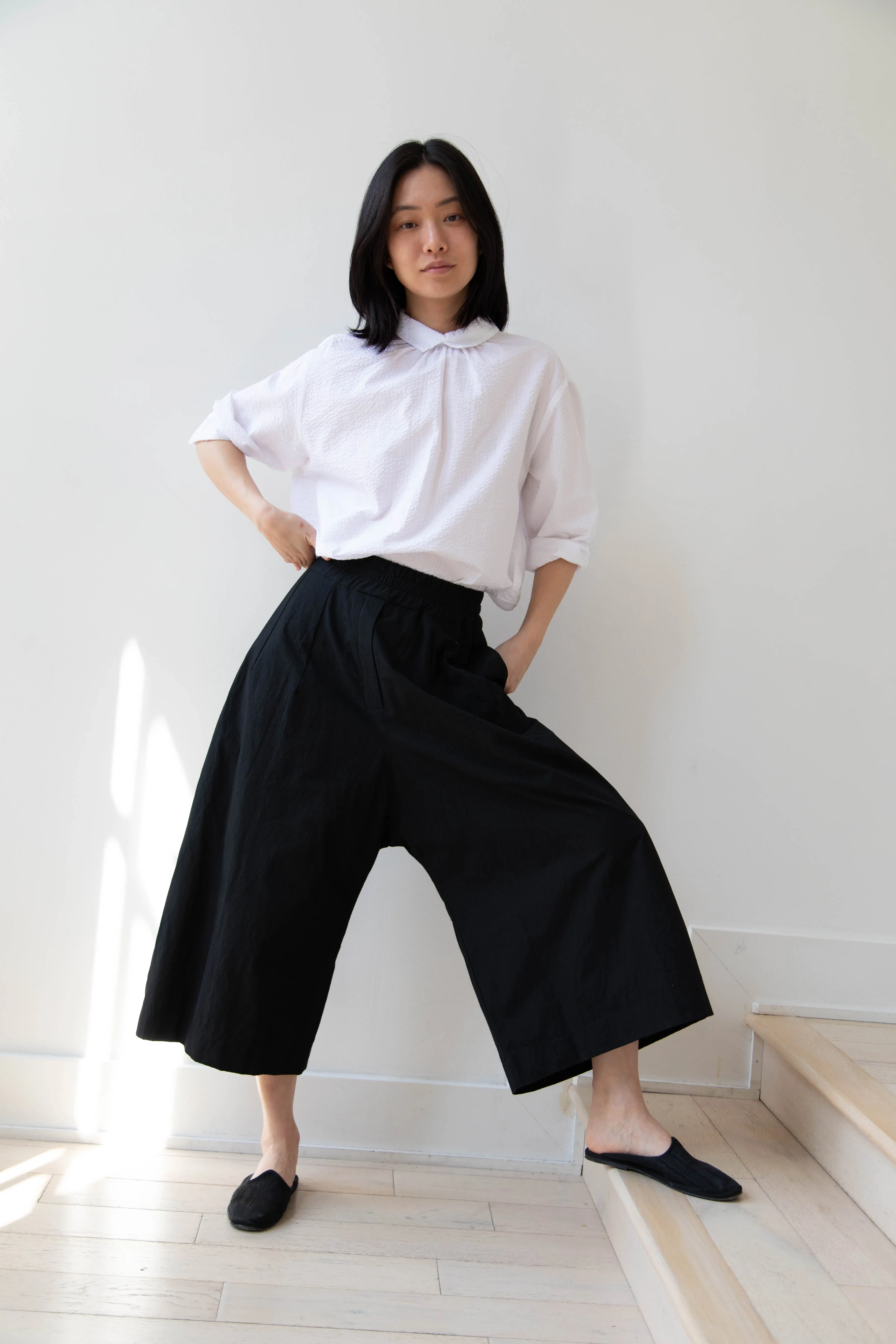 Album di Famiglia | Wide Trousers in JC in Black