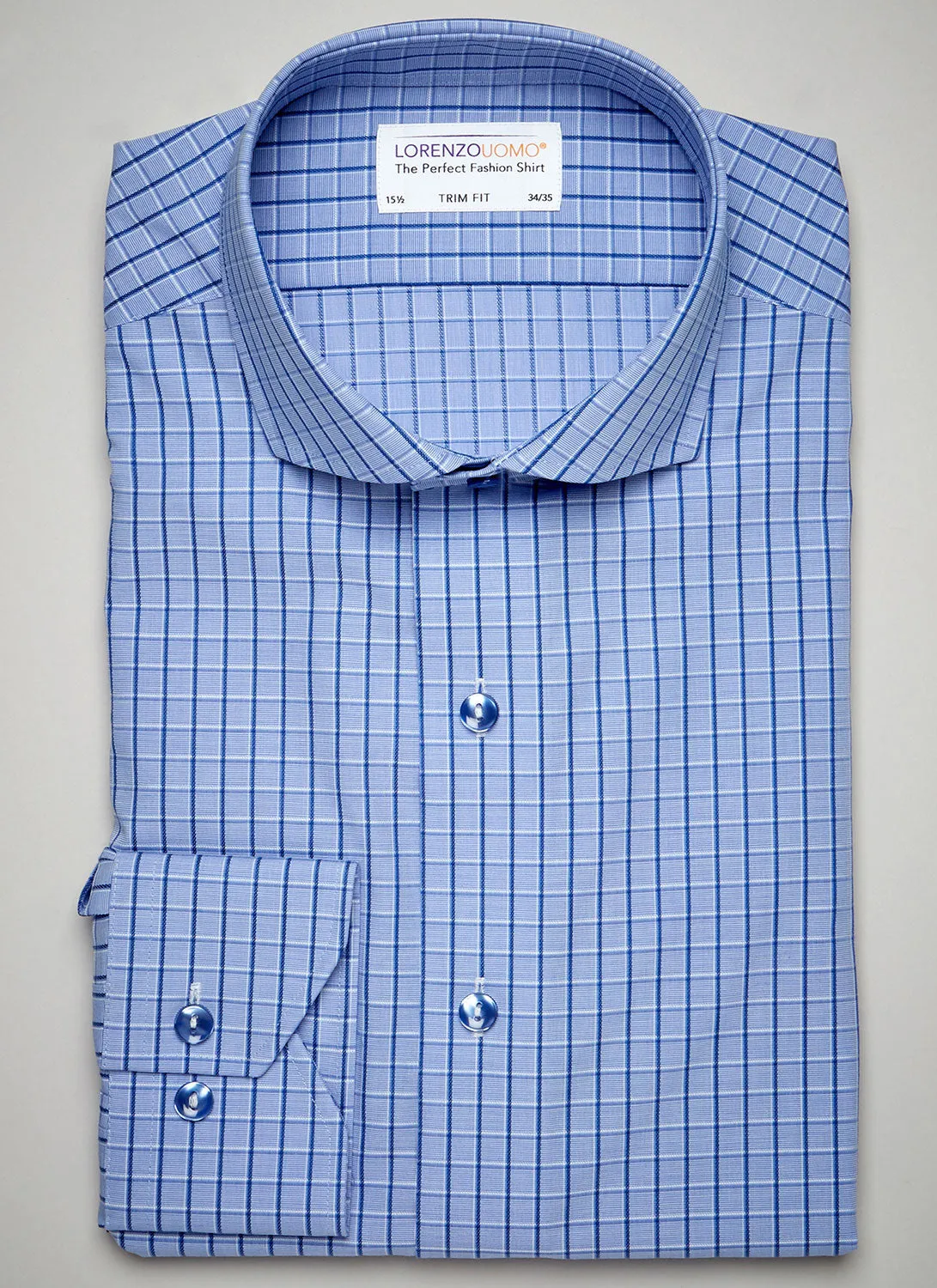 Alexander in Blue Windowpane Shirt