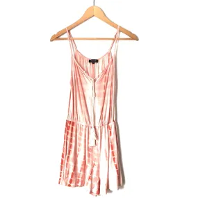 Amaryllis Pink Tie-Dye Romper- Size XS