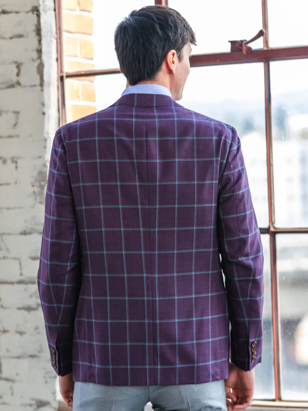 Aubergine Check Sport Coat