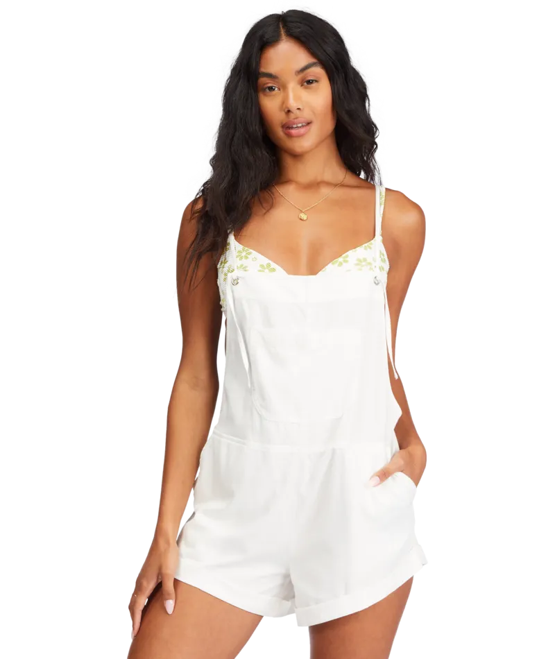 Billabong Wild Pursuit Romper-Salt Crystal