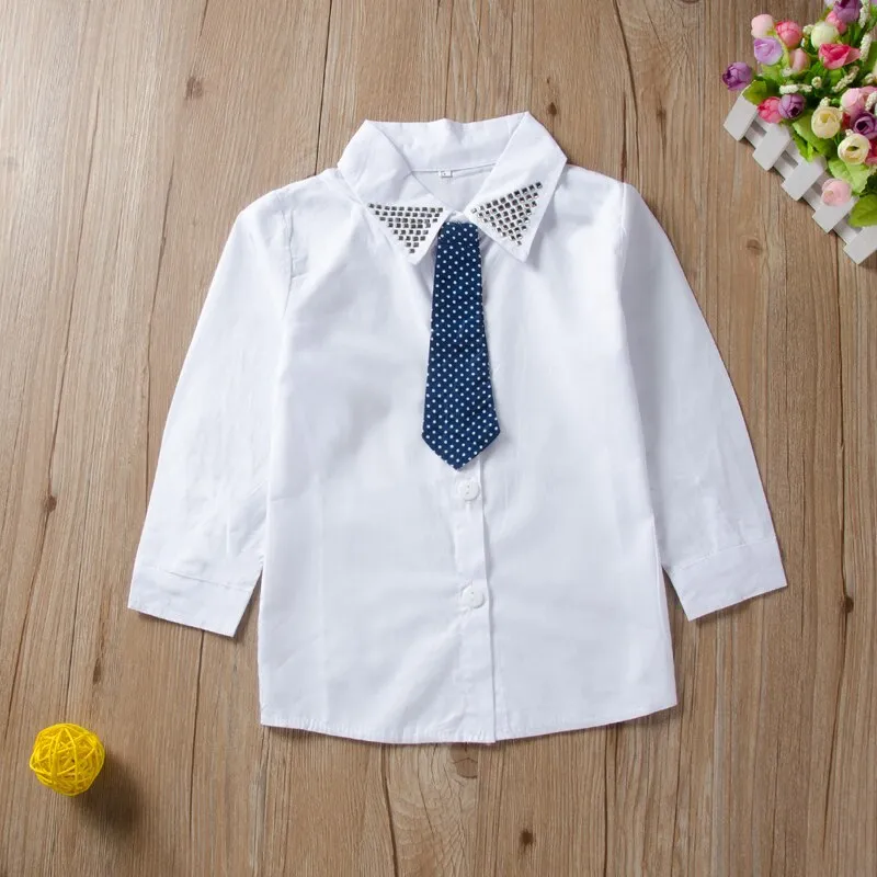 Boys Solid Shirt-Waist Coat Pants 3PC Set