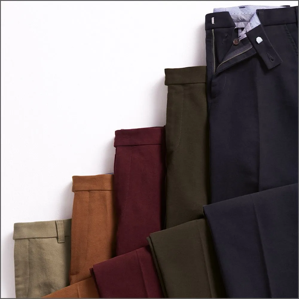 Brook Taverner Stone Kerswell Moleskin Trousers--