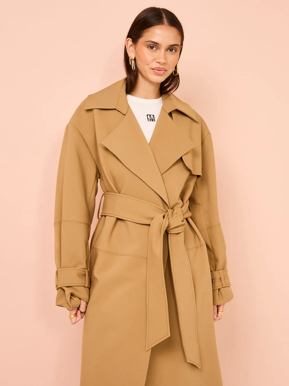 Camilla and Marc Mackinley Trench Coat in Camel