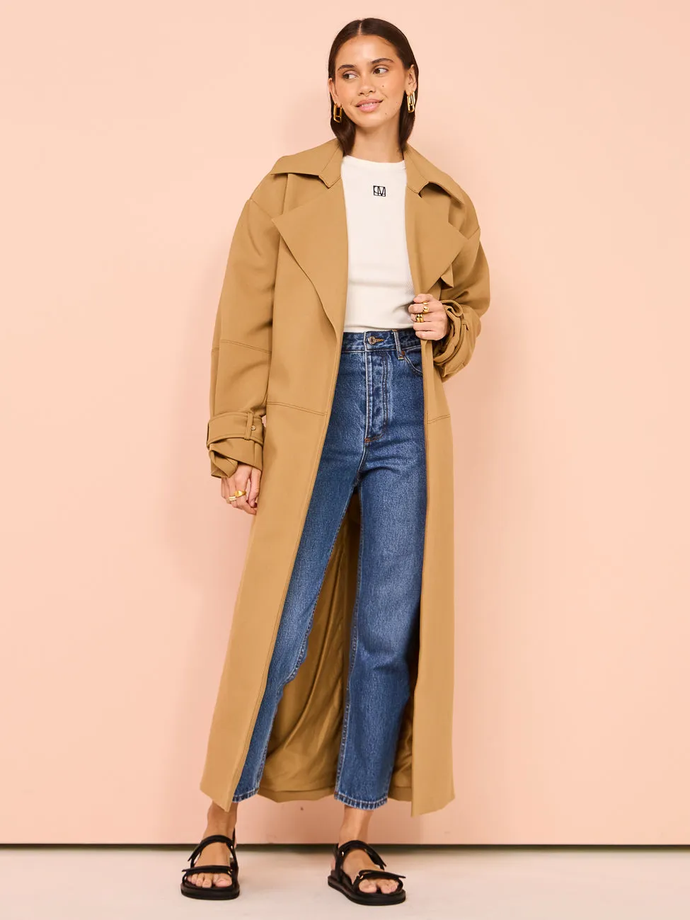 Camilla and Marc Mackinley Trench Coat in Camel