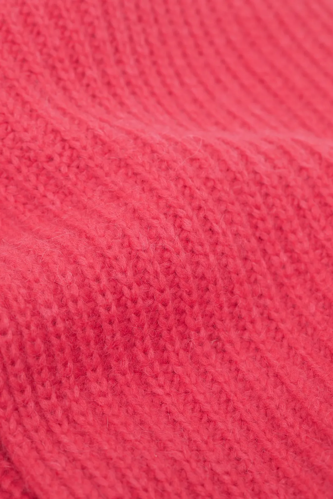 CLOSED ALPACA MIX SCARF - FIERY PINK