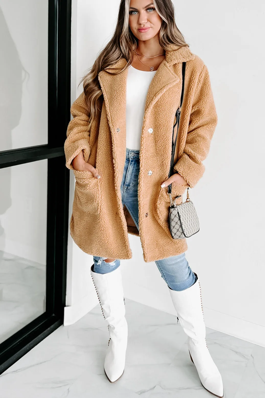 Coldest Days Teddy Coat (Camel)