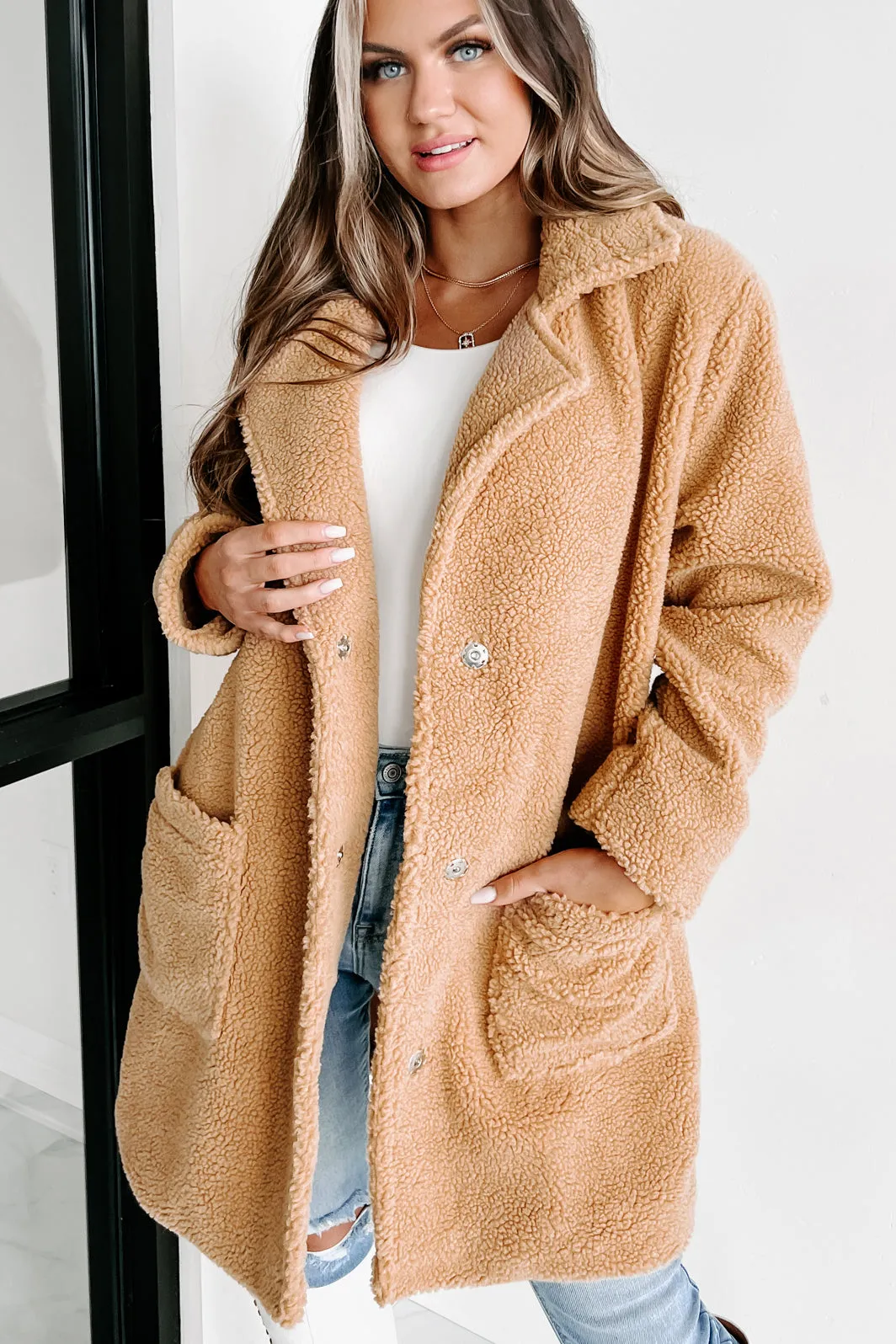 Coldest Days Teddy Coat (Camel)