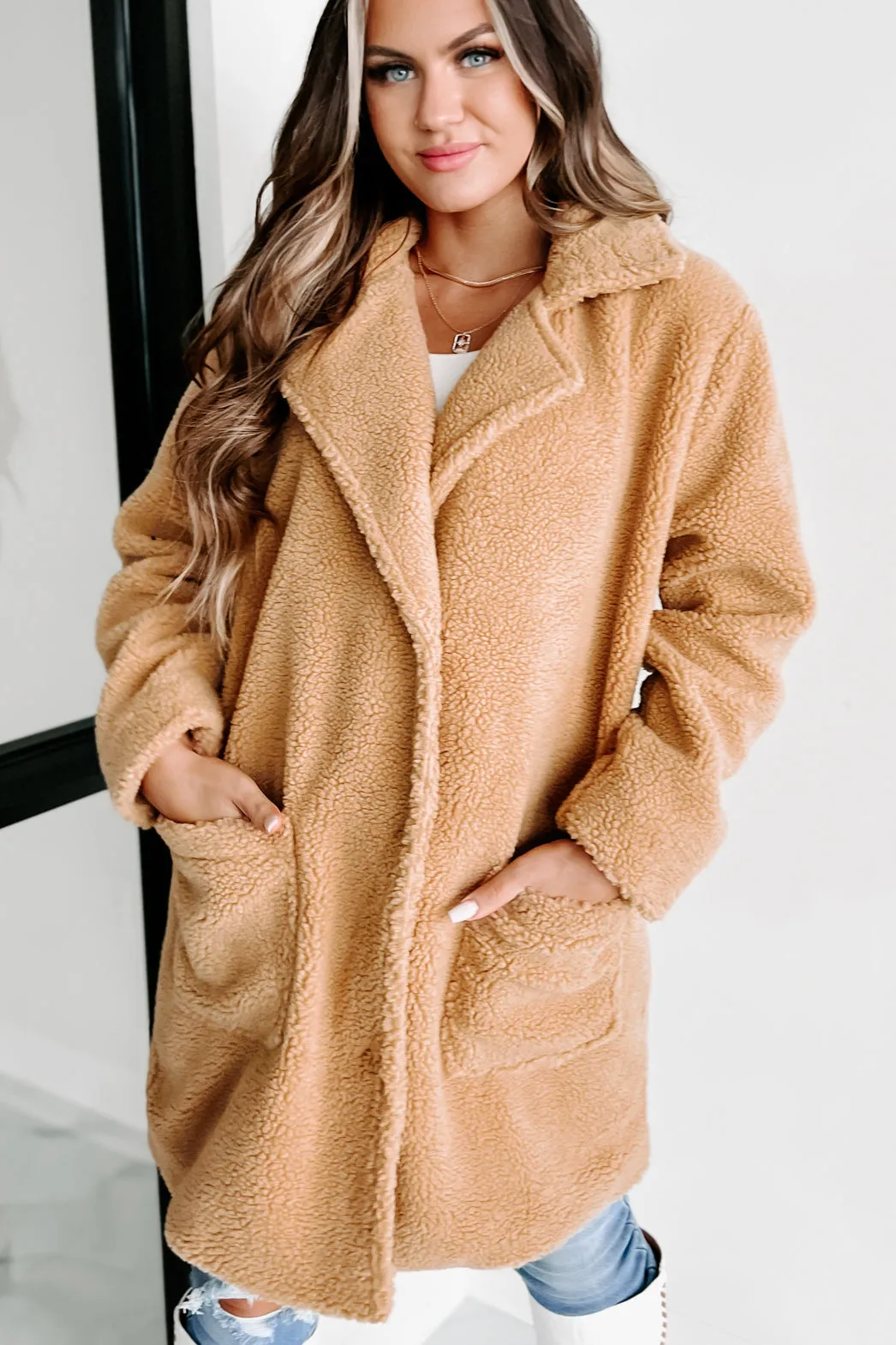 Coldest Days Teddy Coat (Camel)