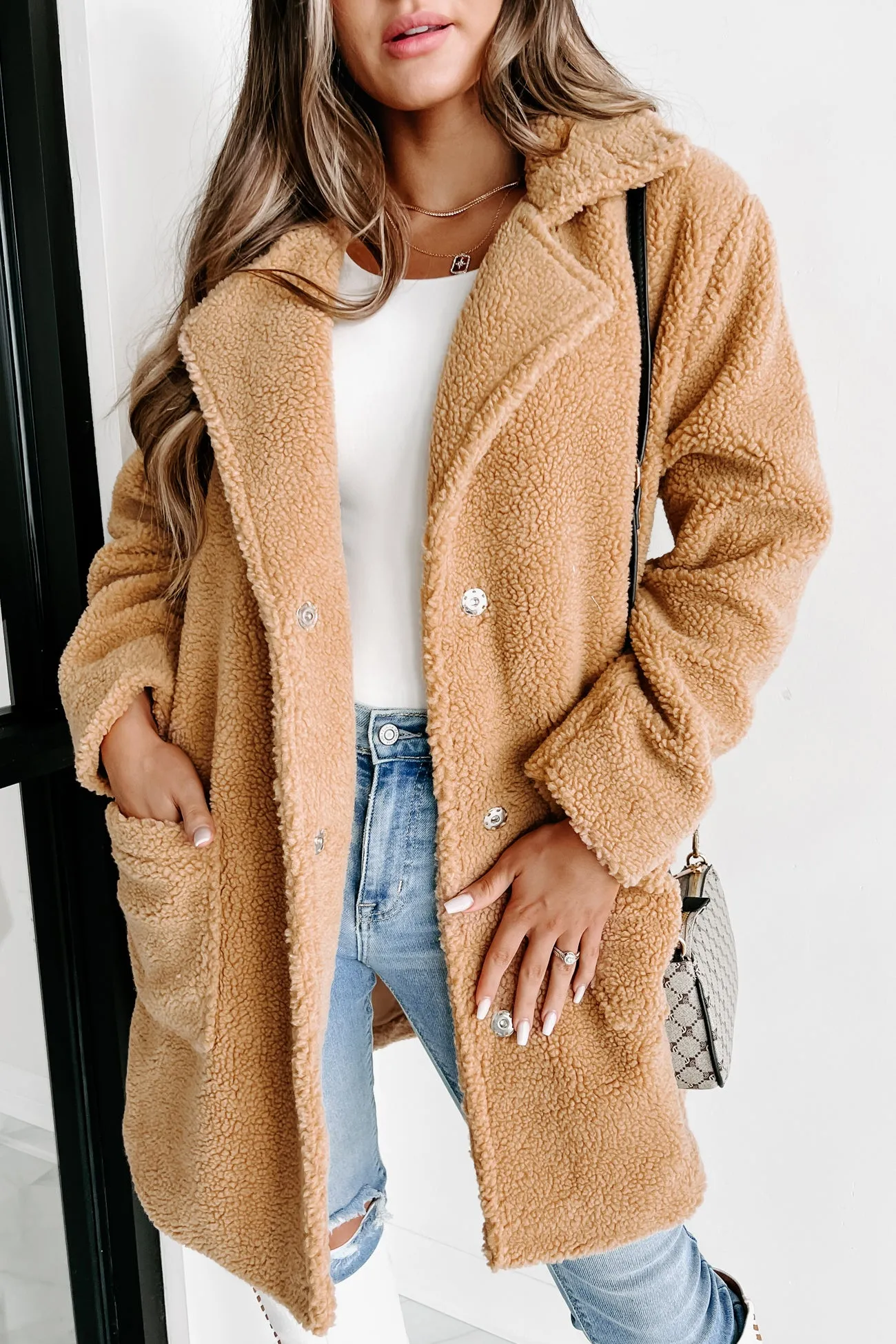 Coldest Days Teddy Coat (Camel)