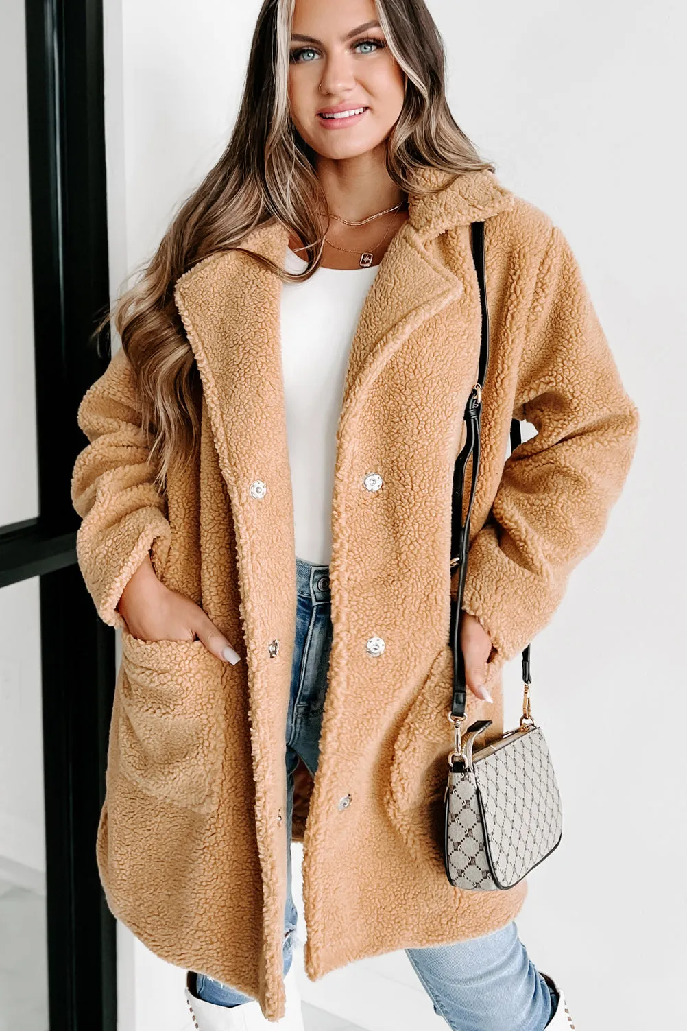 Coldest Days Teddy Coat (Camel)