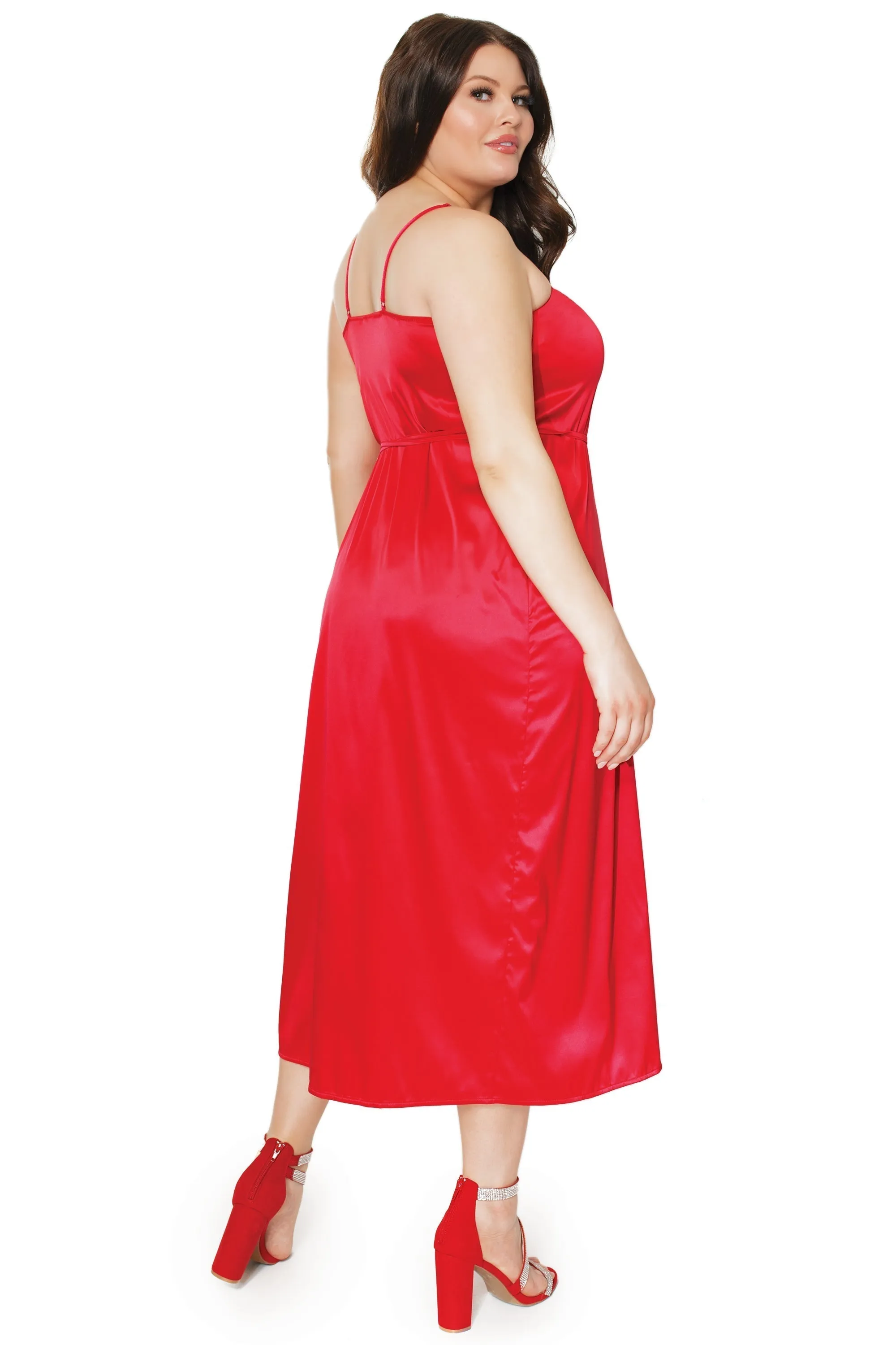 Coquette 21302 Silk Midi Wrap Dress