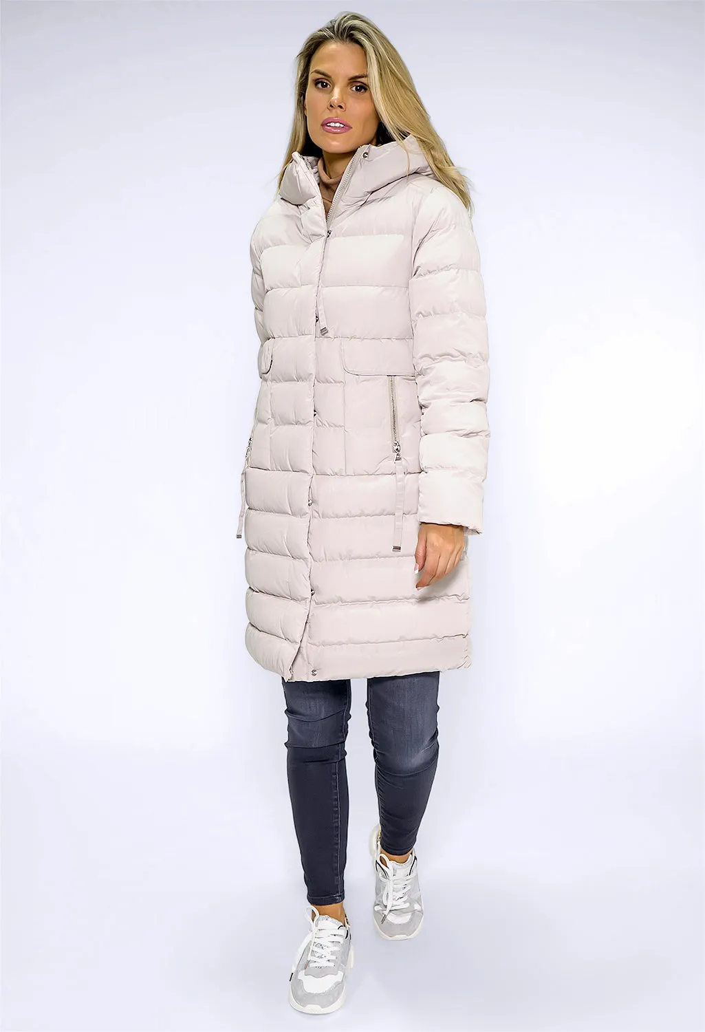 Cream Quilted Coat