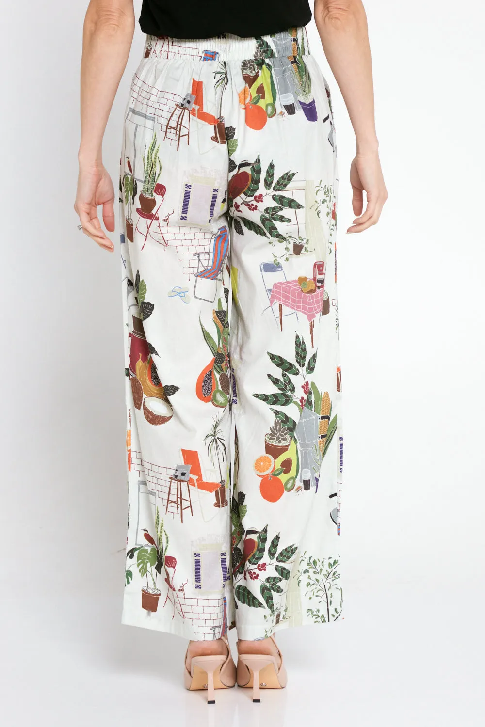 Daria Wide Leg Pants - Sage Tea Time