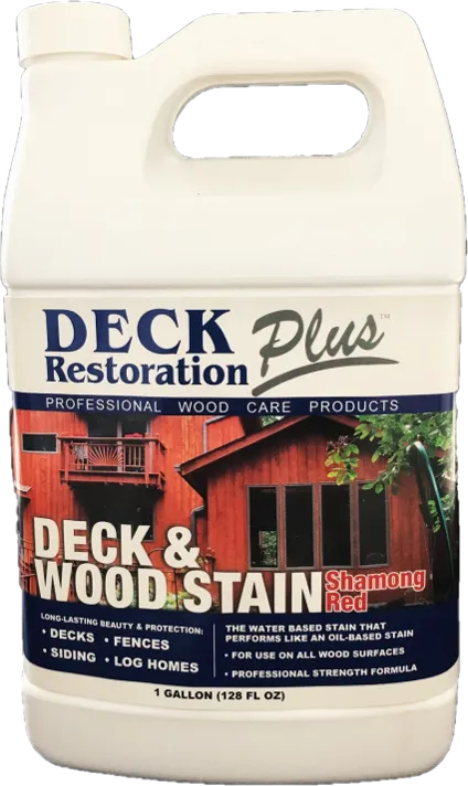 Deck Restoration Plus Deck & Wood Stain: Shamong Red (FREE SHIPPING on Stains)