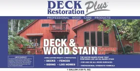 Deck Restoration Plus Deck & Wood Stain: Shamong Red (FREE SHIPPING on Stains)