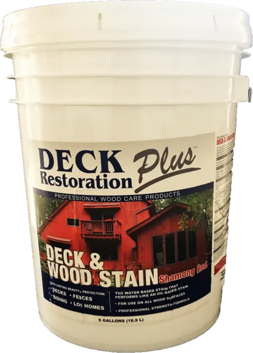 Deck Restoration Plus Deck & Wood Stain: Shamong Red (FREE SHIPPING on Stains)