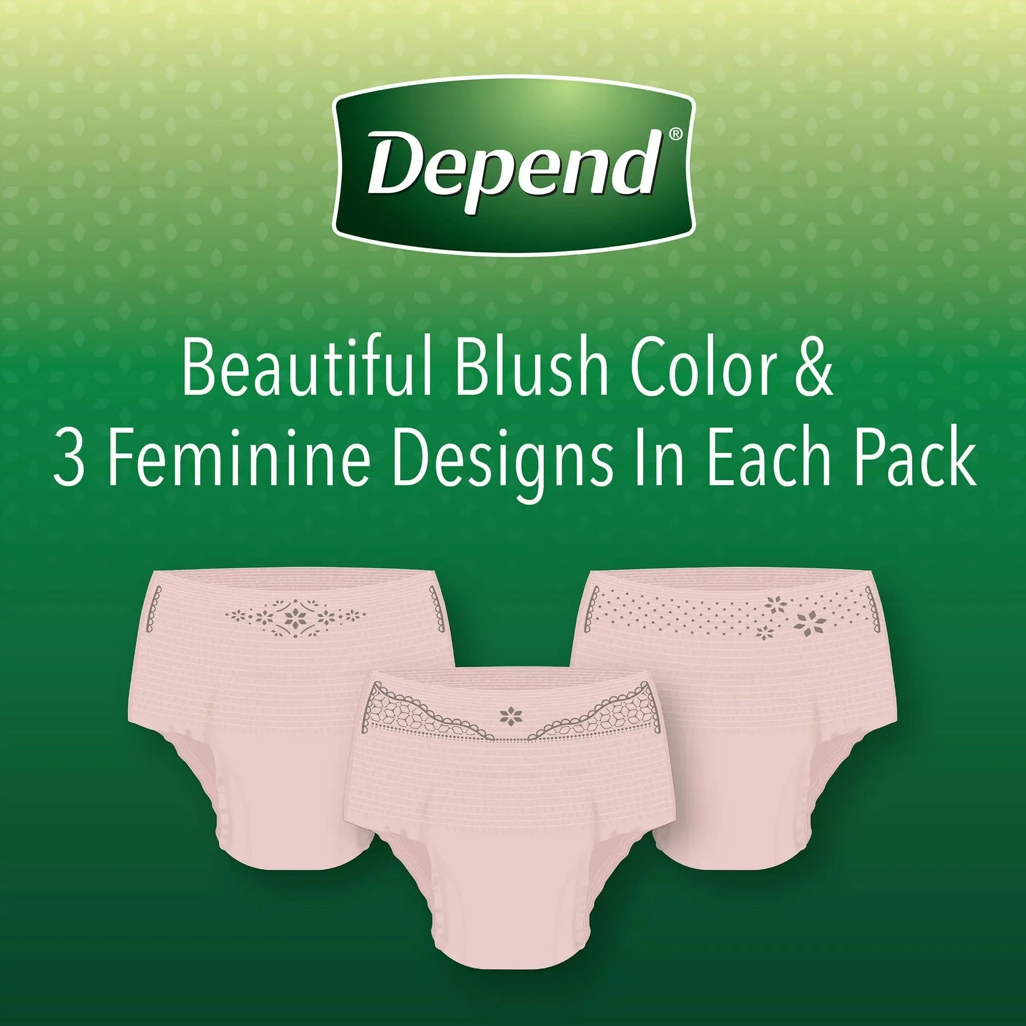 Depend Female Underwear Large 17 Count - 03600038531