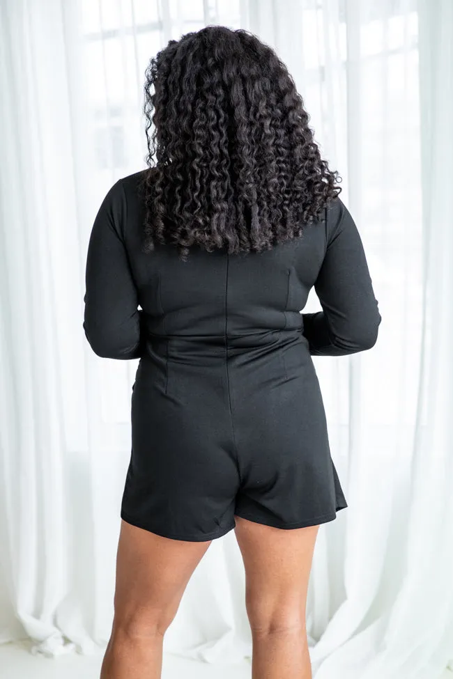 Do You Ever Black Romper FINAL SALE