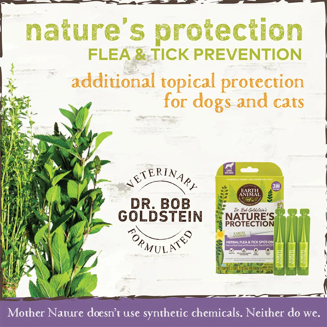 Earth Animal Nature's Protection Flea & Tick Spot On for Dogs