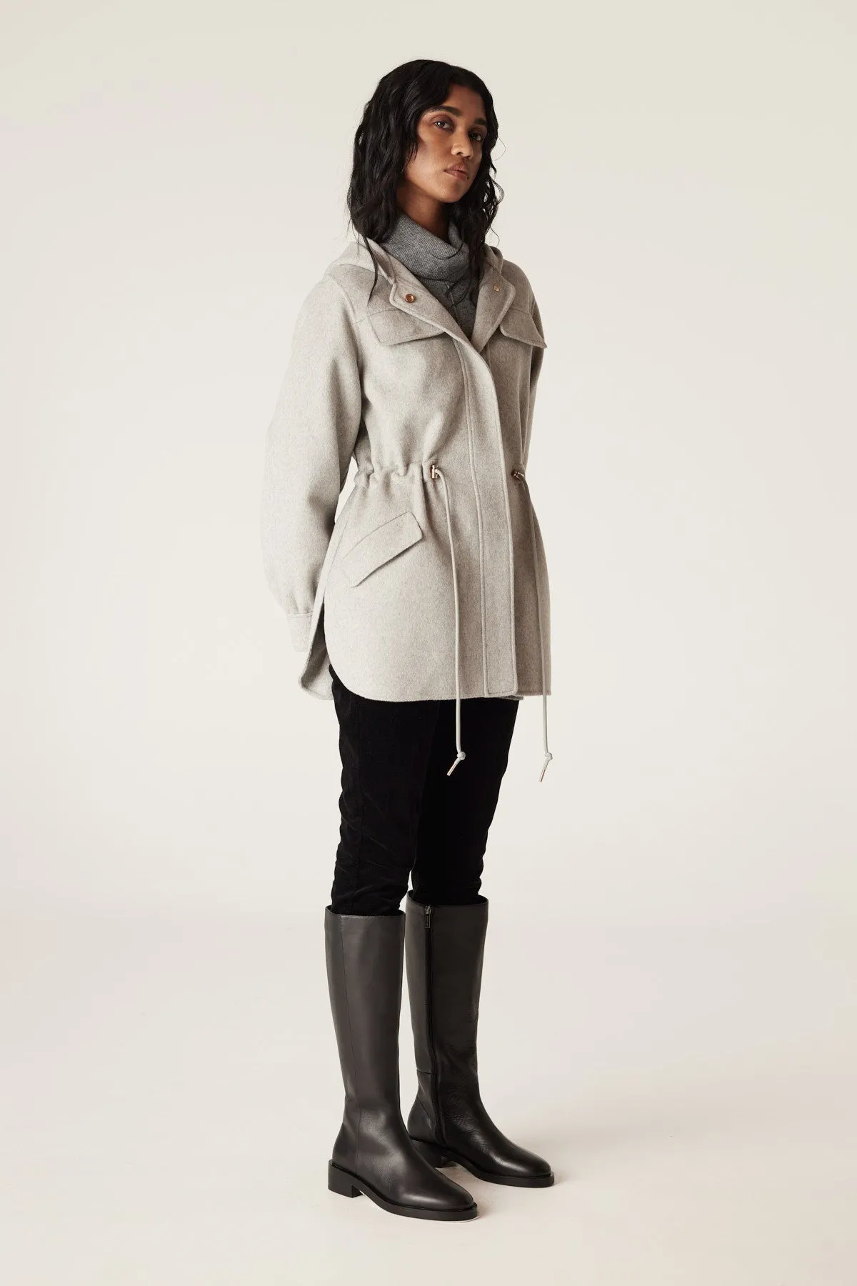 Edwards Coat - Grey Marle