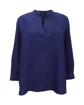 Eileen Fisher Textured Silk Jacquard Tunic in Infinity