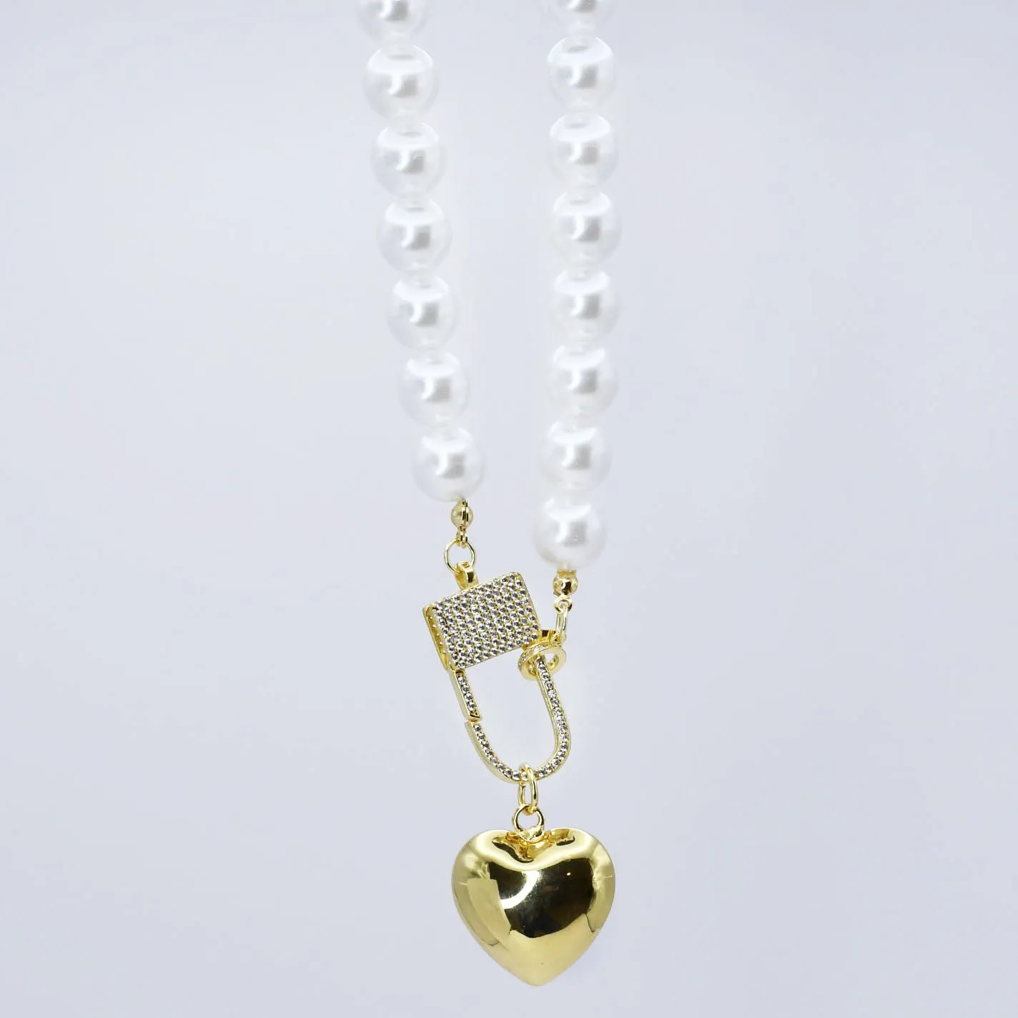 Elegance Heart Lock Necklace O30