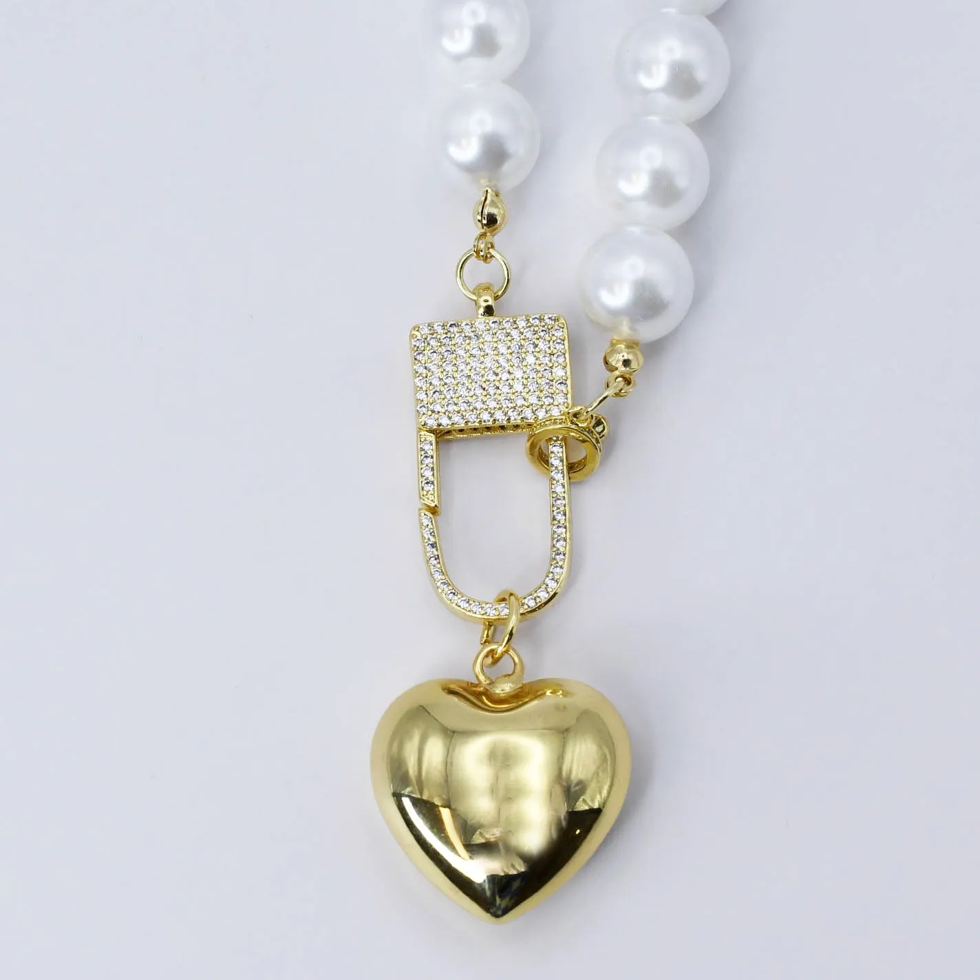 Elegance Heart Lock Necklace O30